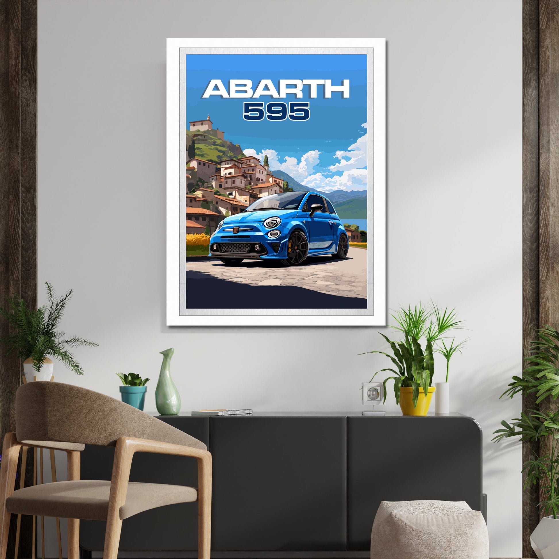 Abarth 595 Car Print