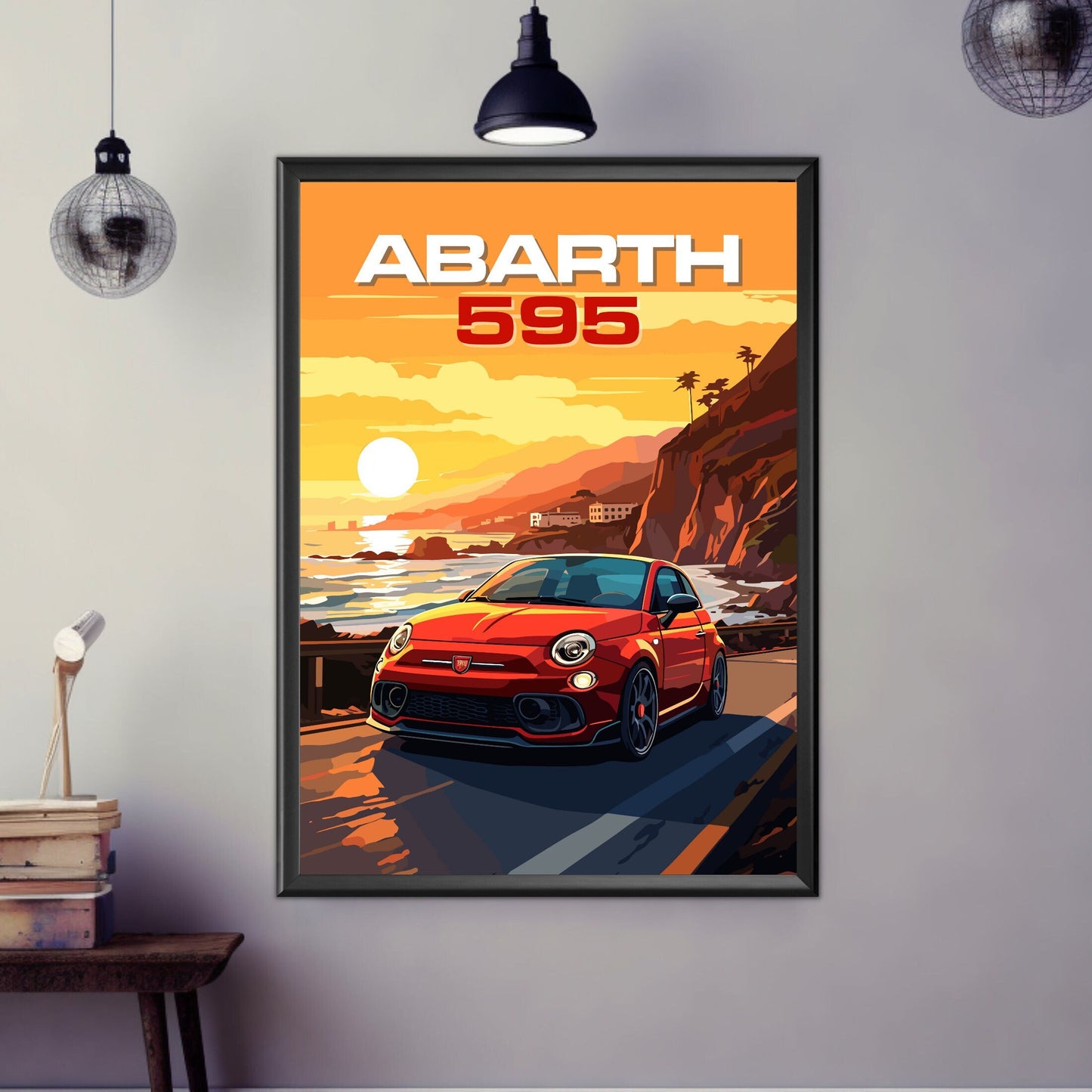 Abarth 595 Poster