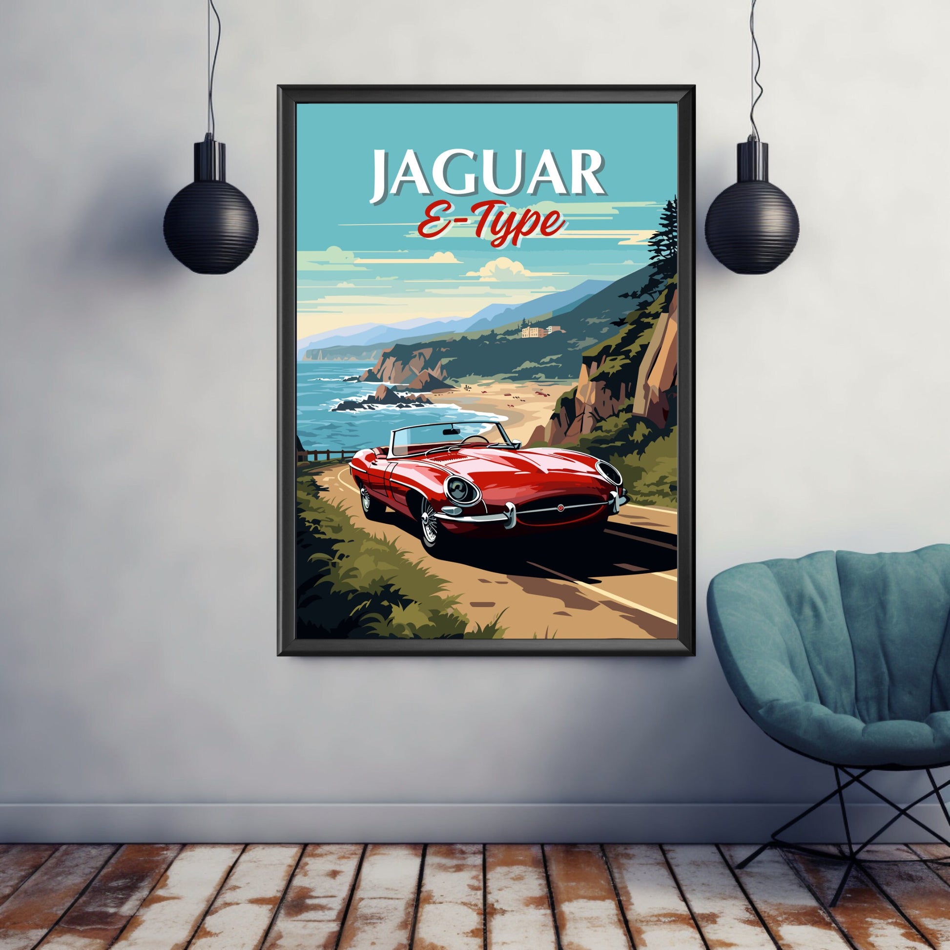 Jaguar E-Type Poster