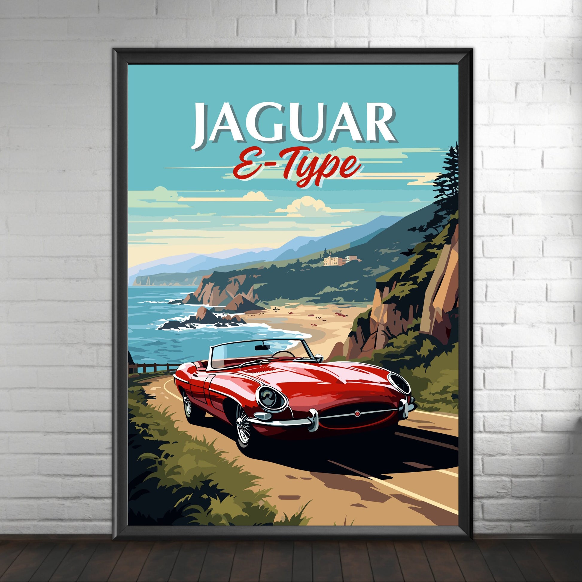 Jaguar E-Type Poster