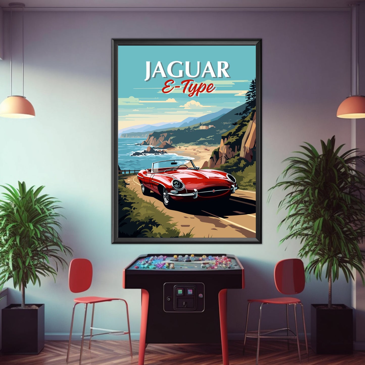 Jaguar E-Type Poster