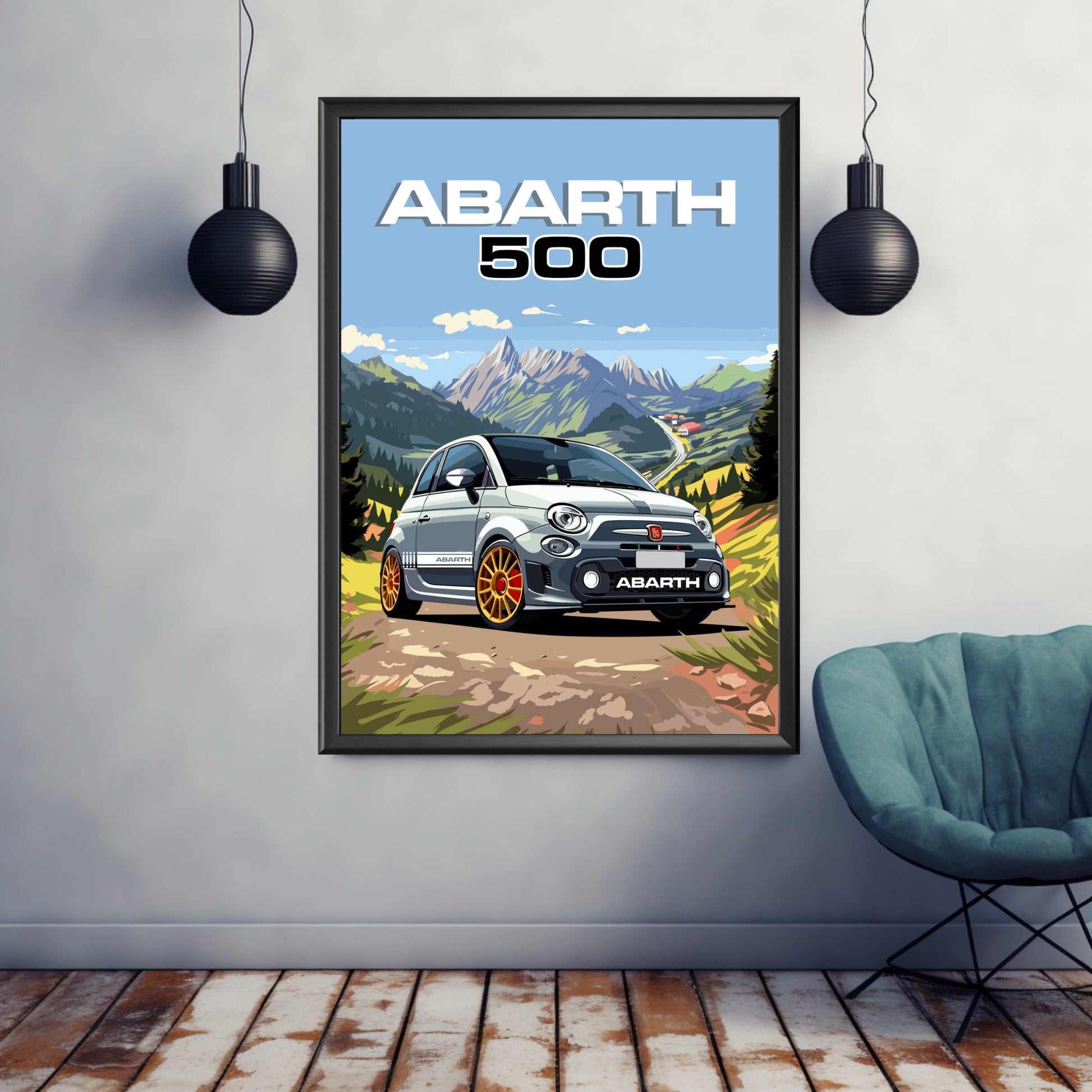 Abarth 500 Print