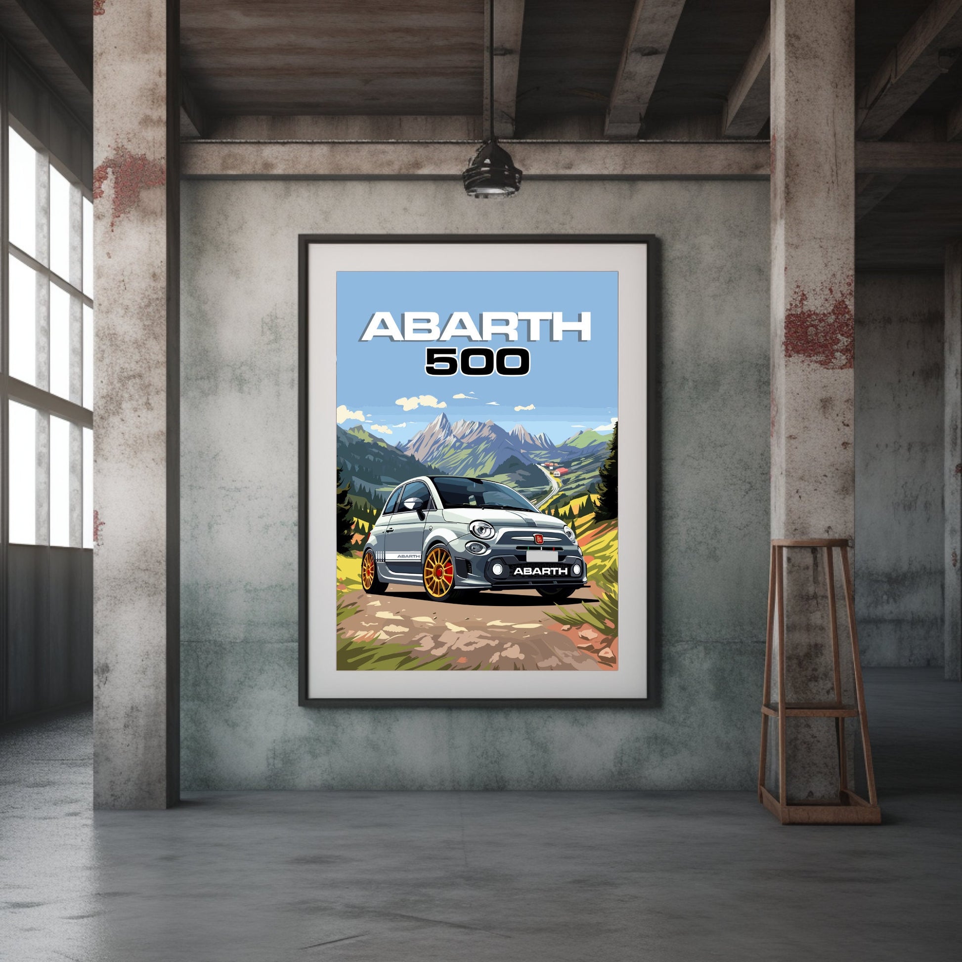 Abarth 500 Print