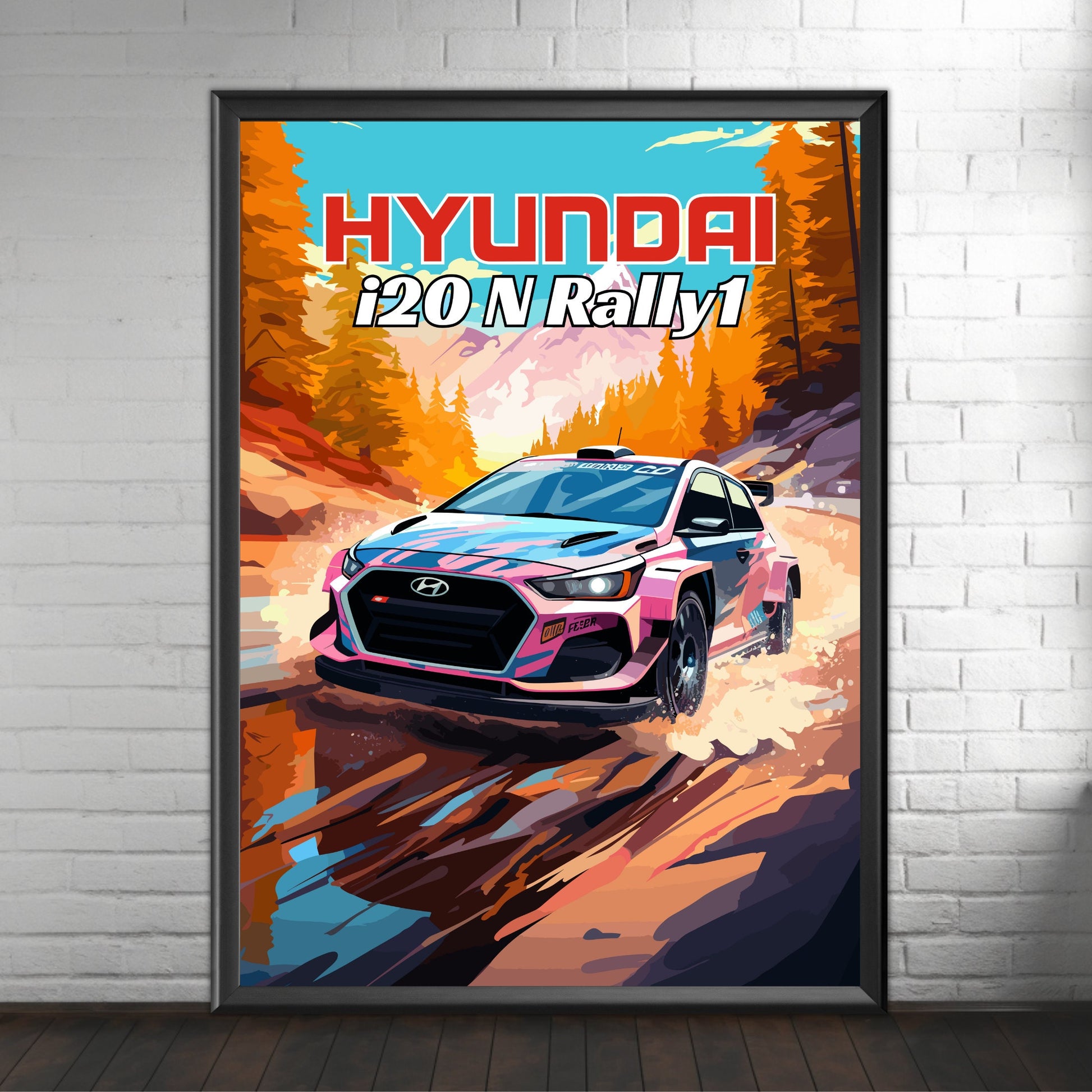 Hyundai i20 N Rally1 Poster