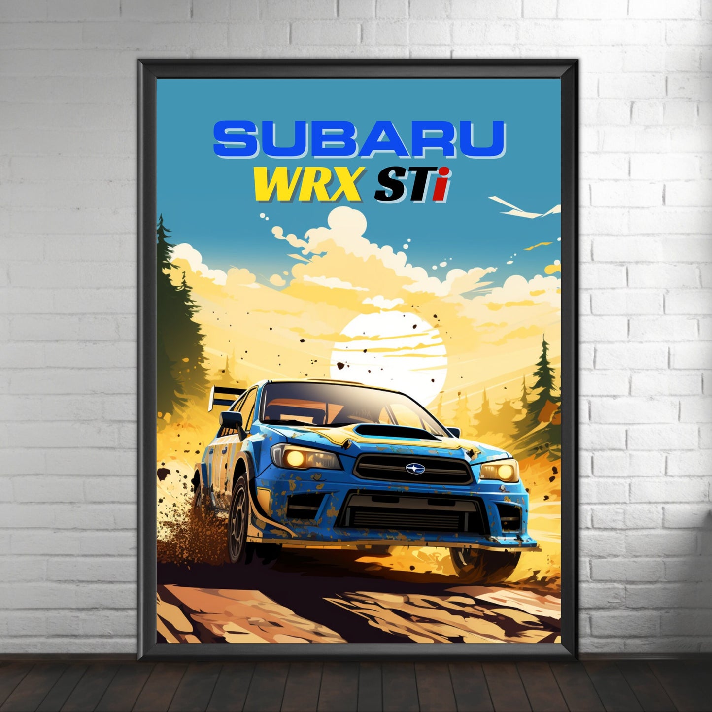 Subaru WRX STi Print, 2020s Car Print, Subaru WRX STi Poster, Car Print, Car Poster, Car Art, Modern Classic Car Print,Performance Car Print