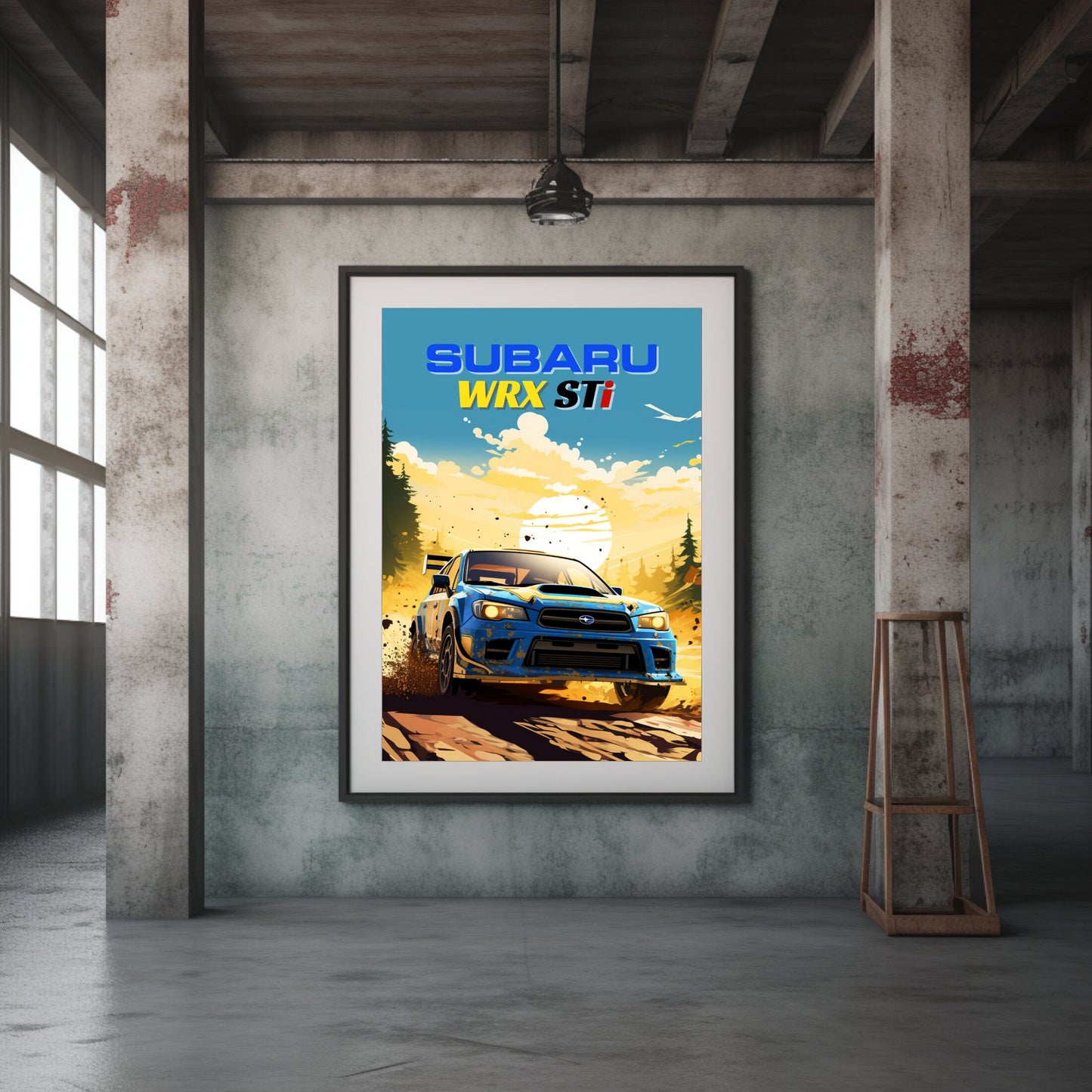 Subaru WRX STi Print, 2020s Car Print, Subaru WRX STi Poster, Car Print, Car Poster, Car Art, Modern Classic Car Print,Performance Car Print