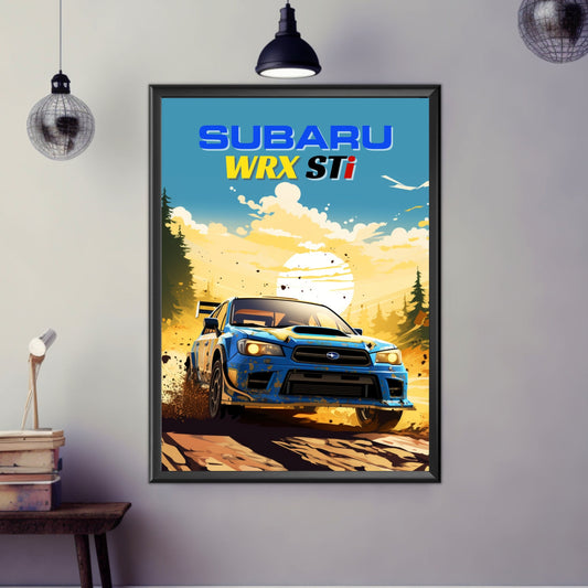 Subaru WRX STi Print, 2020s Car Print, Subaru WRX STi Poster, Car Print, Car Poster, Car Art, Modern Classic Car Print,Performance Car Print