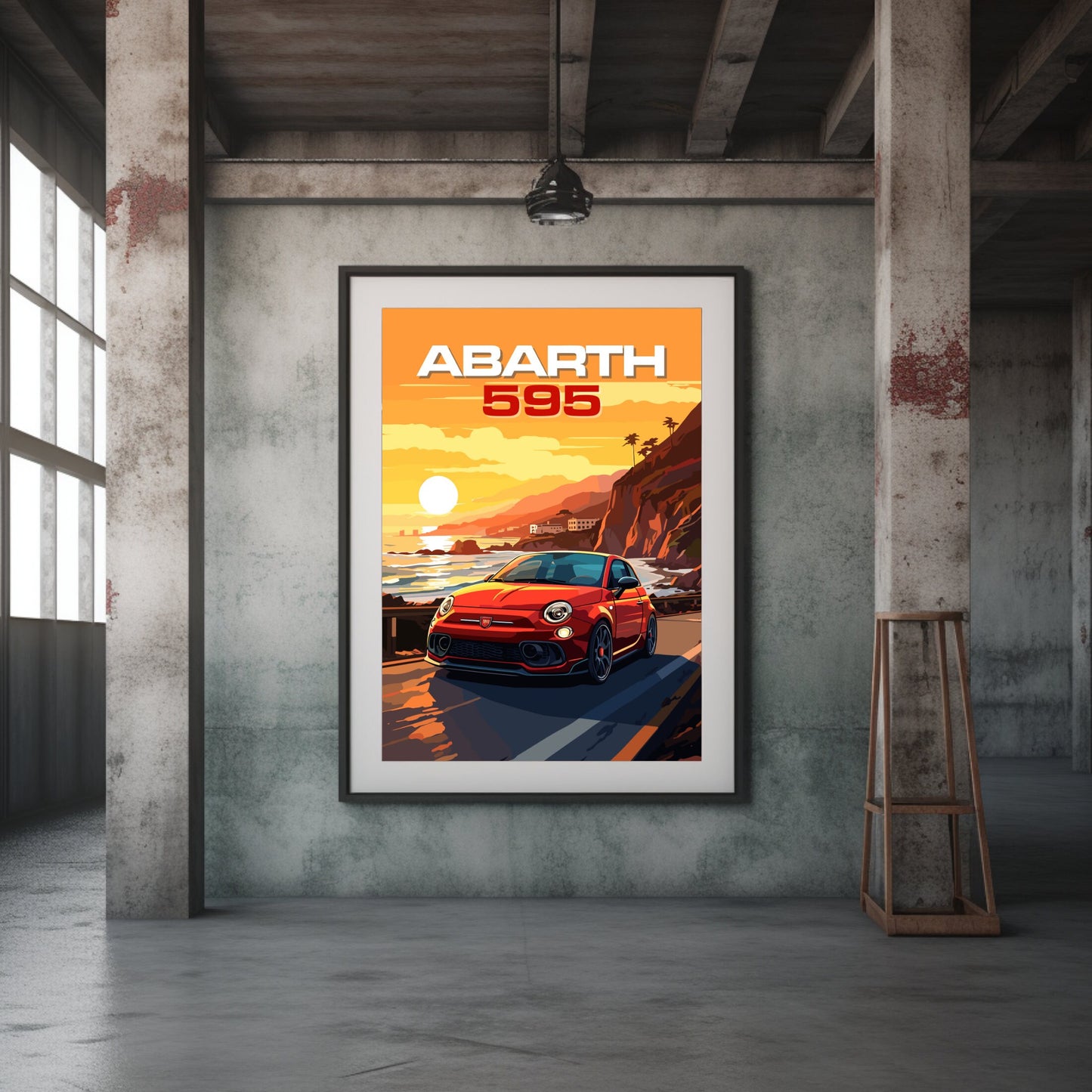 Abarth 595 Poster