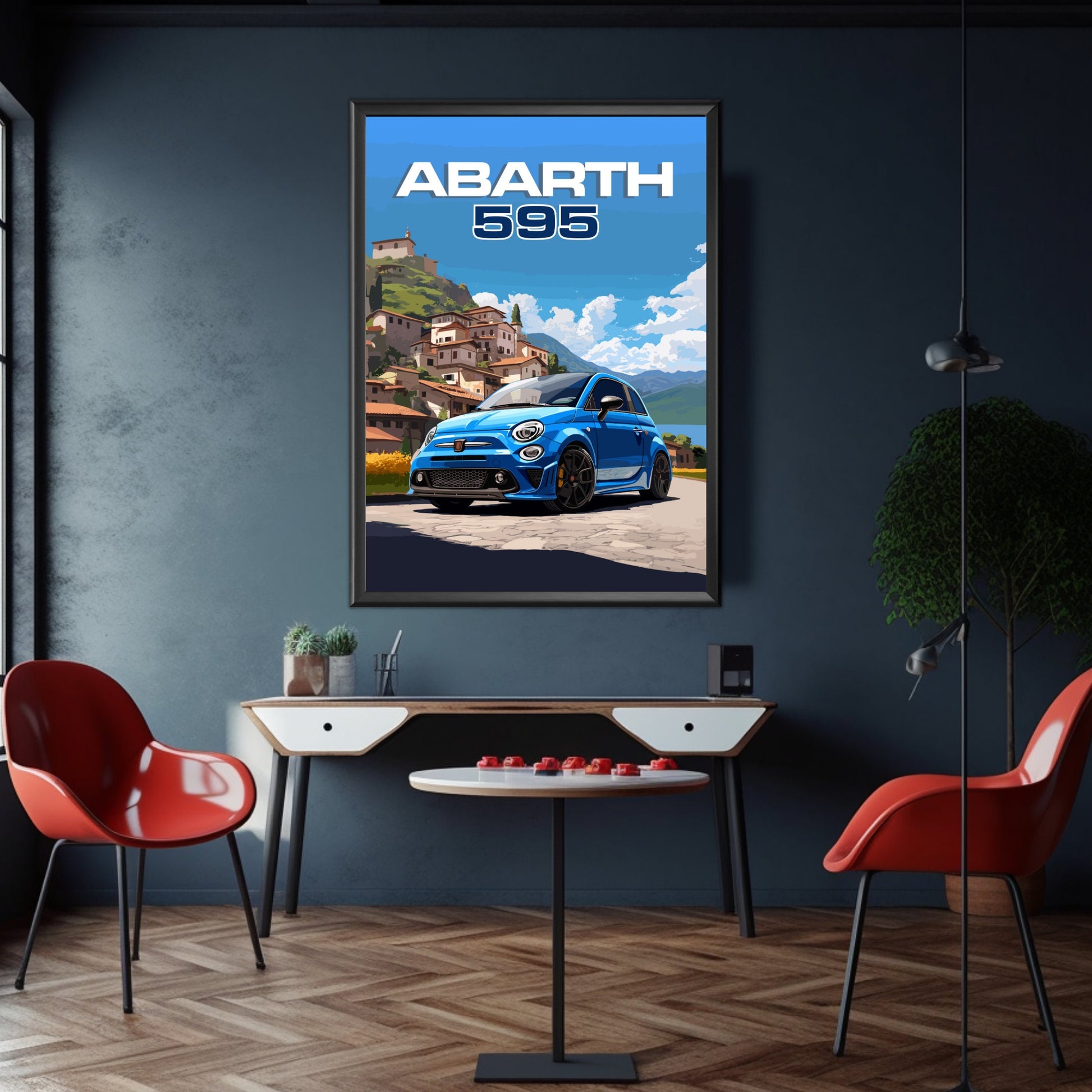 Abarth 595 Car Print