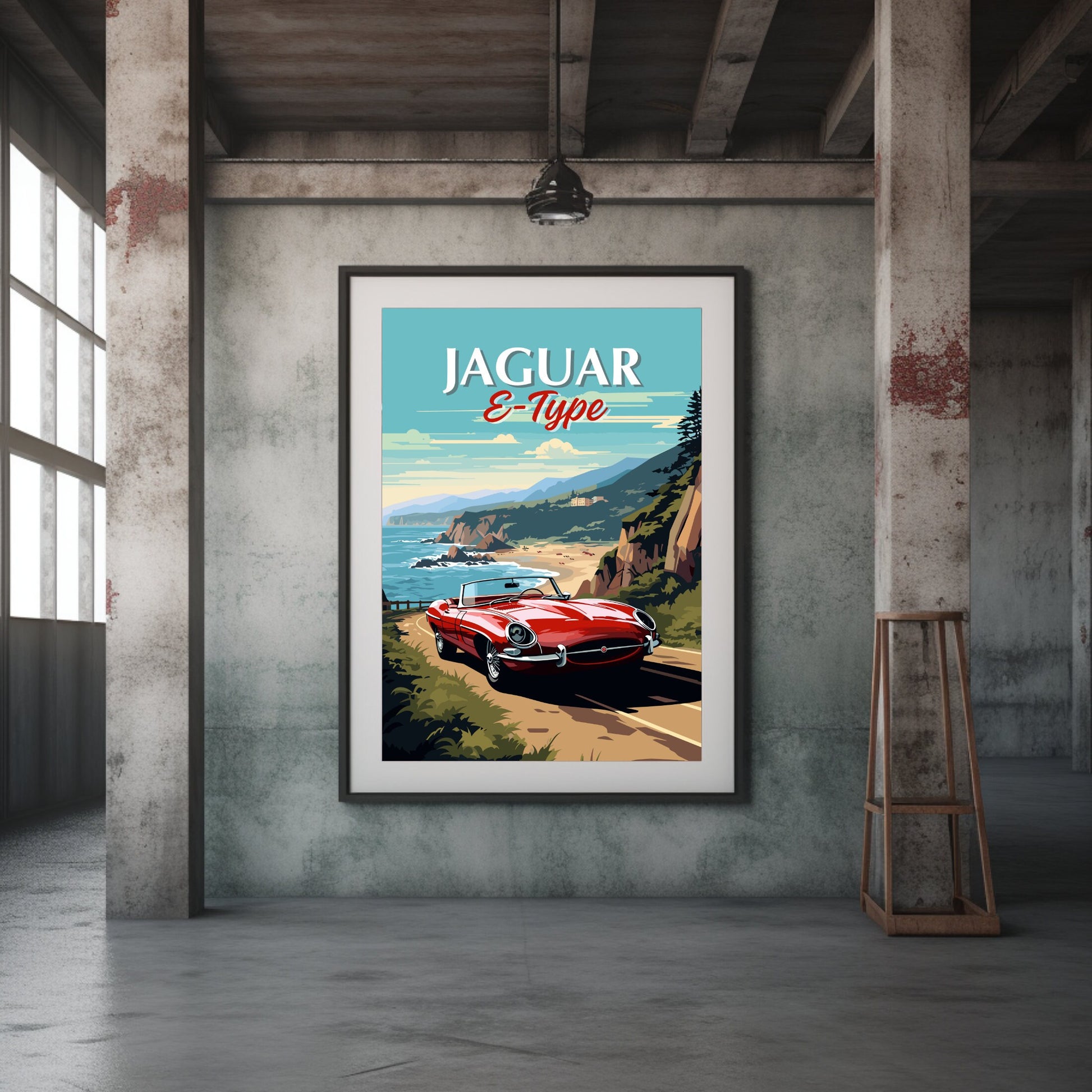 Jaguar E-Type Poster