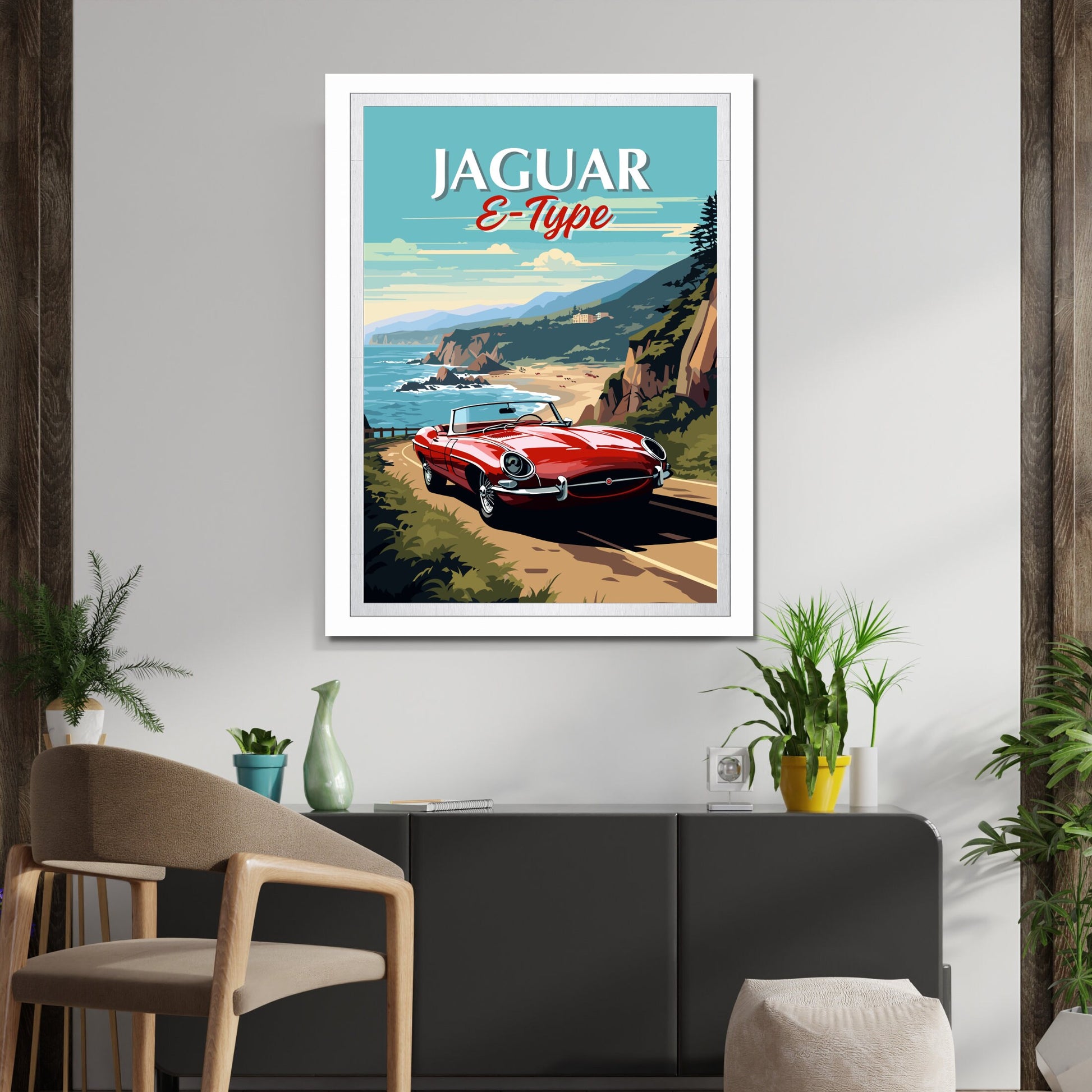 Jaguar E-Type Poster