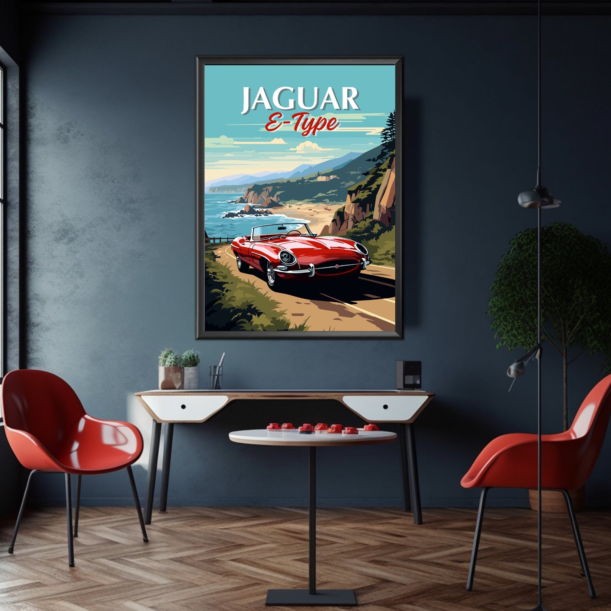 Jaguar E-Type Poster