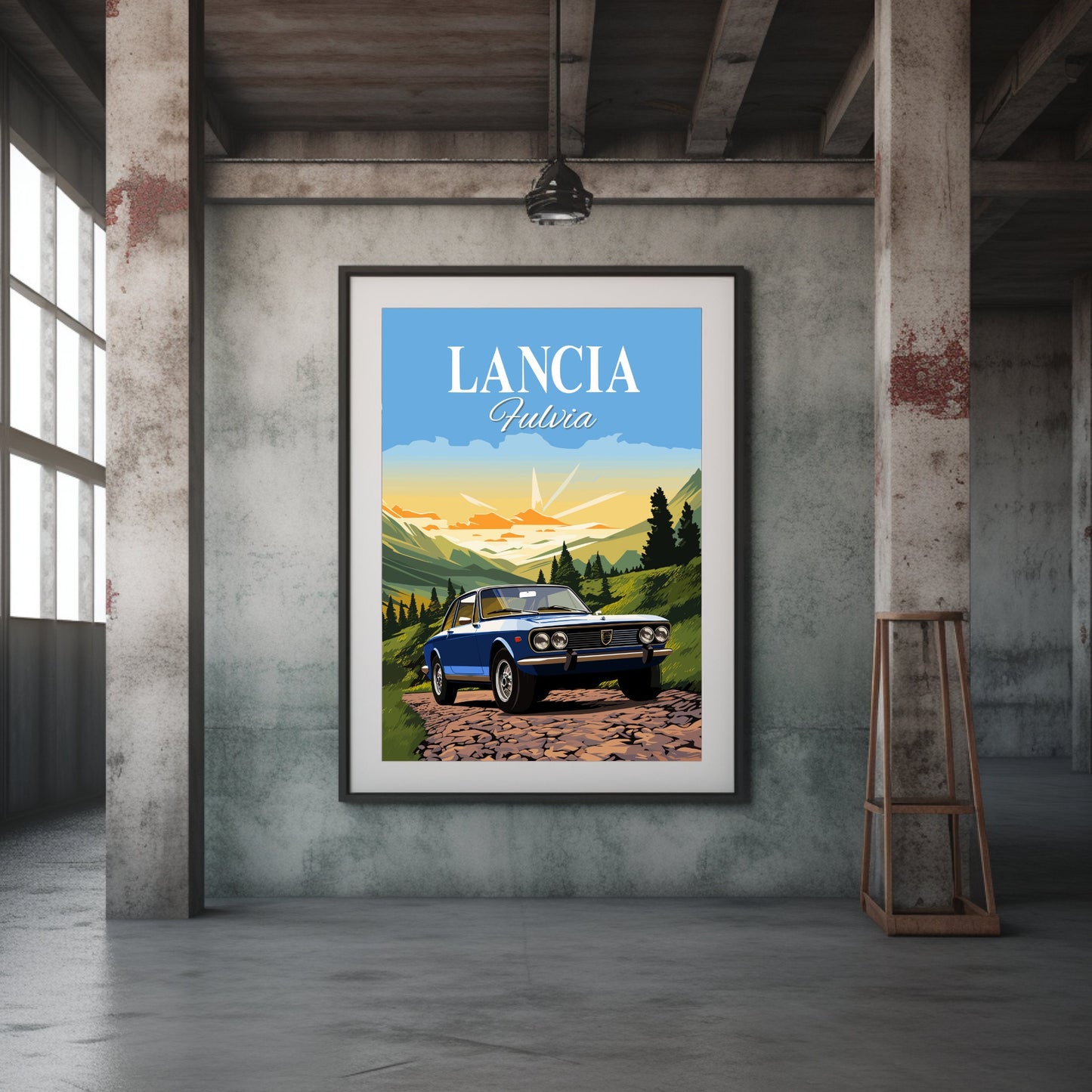 Lancia Fulvia Print