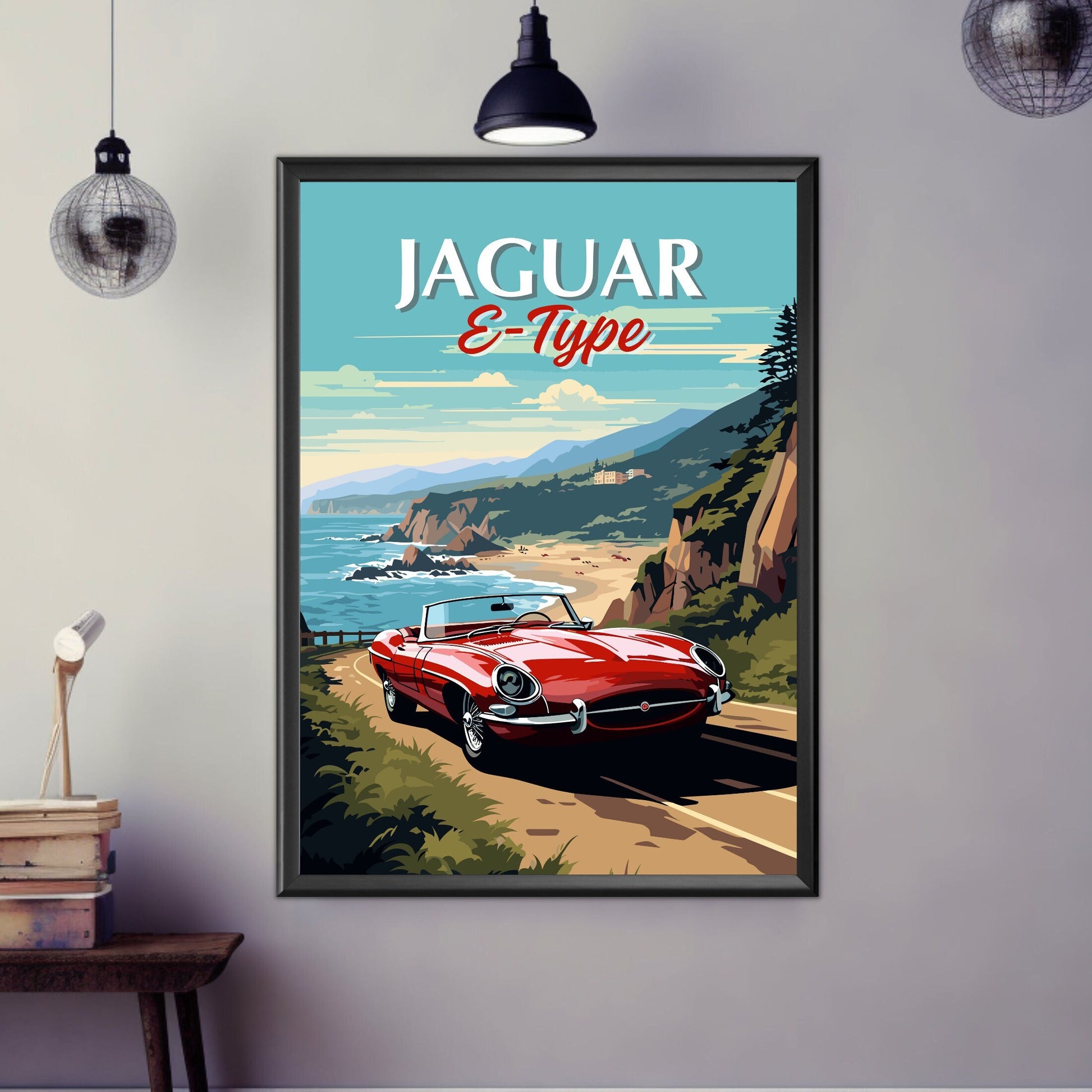 Jaguar E-Type Poster