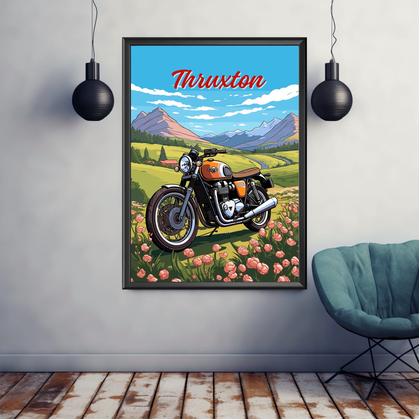 Triumph Thruxton Poster