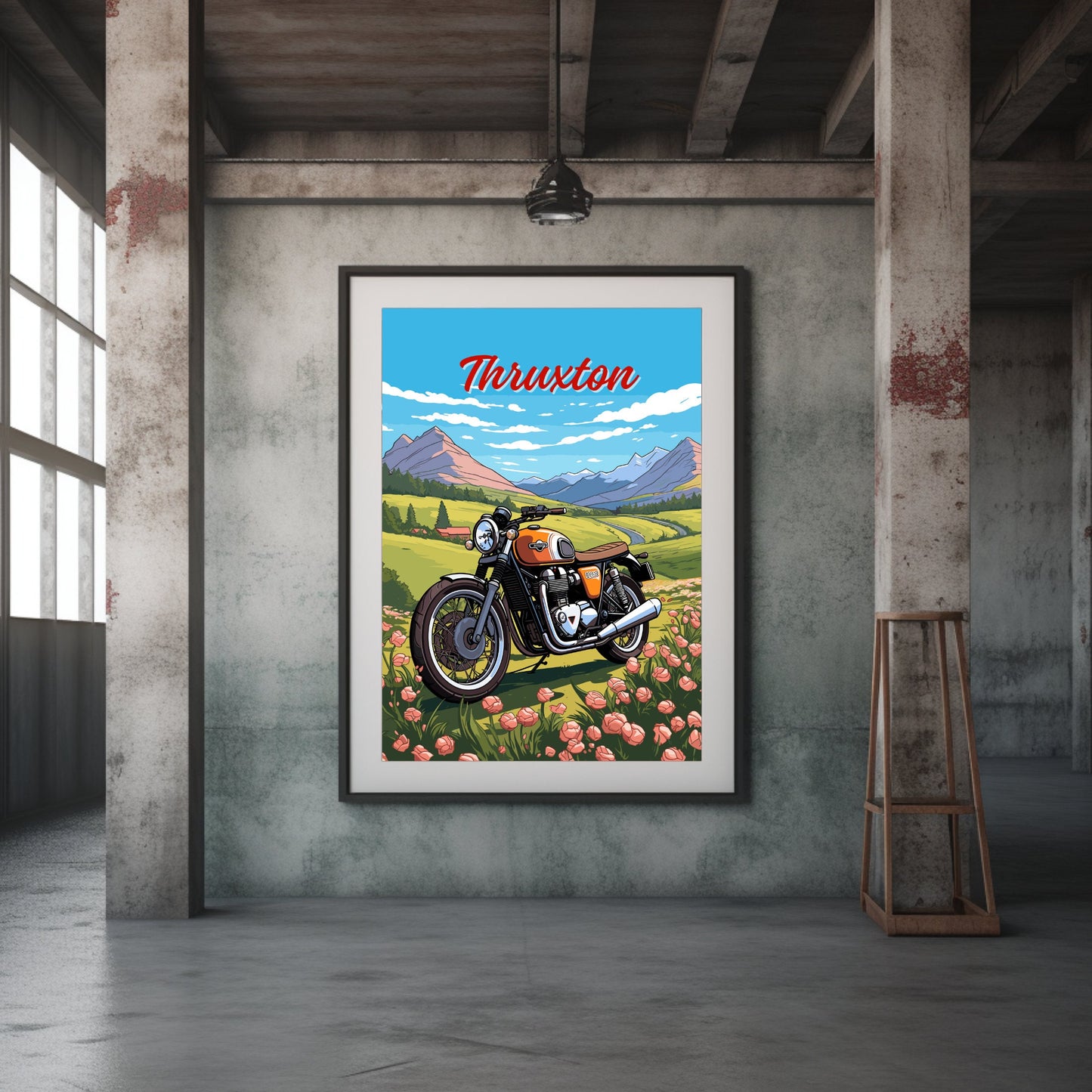 Triumph Thruxton Poster