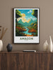 Amazon Forest Travel Print | Amazon Forest Poster | Brazil Wall Art | Amazon Forest Brazil travel Poster | Housewarming gift | ID 826