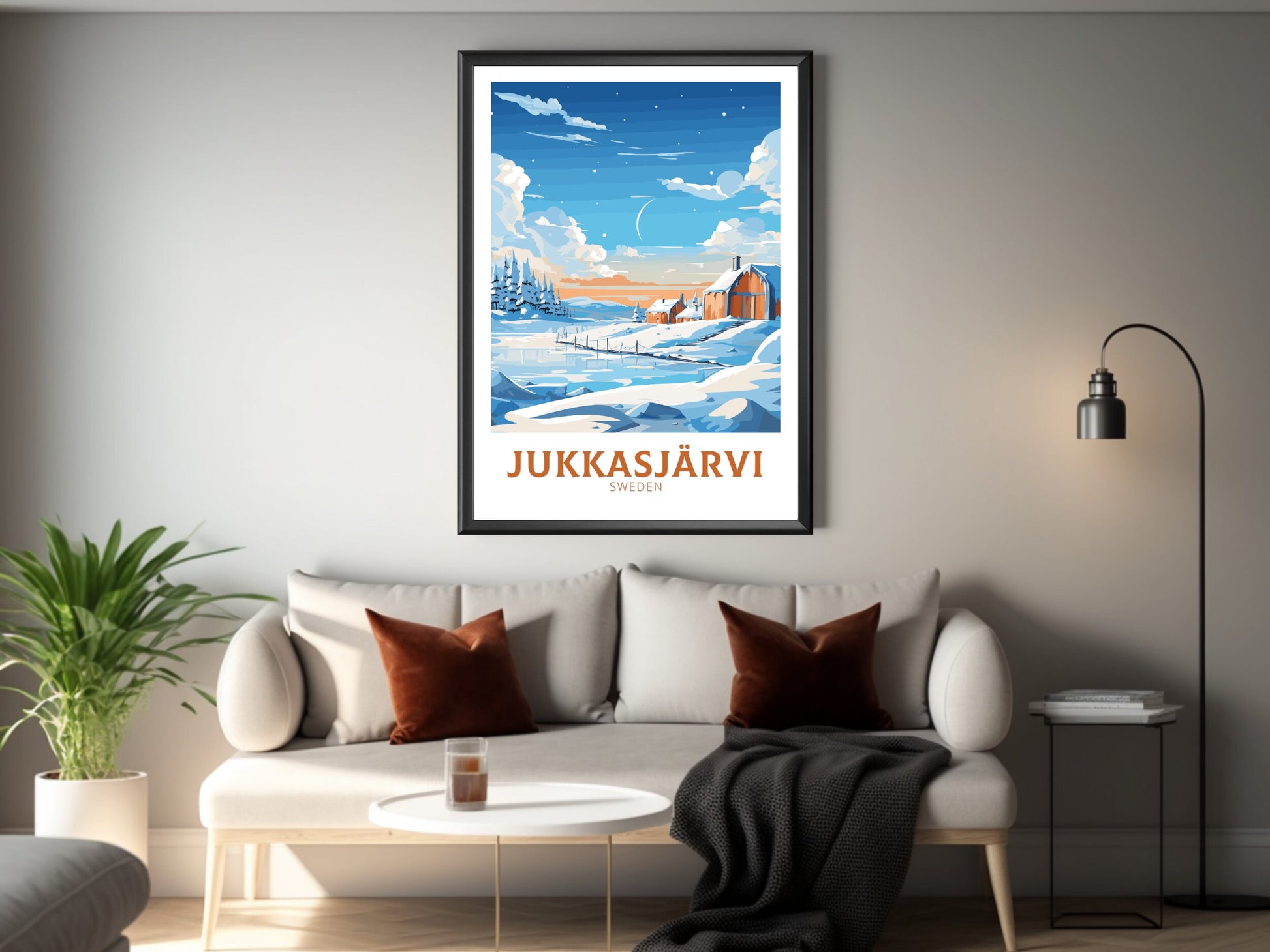 Jukkasjarvi Poster | Jukkasjarvi Print | Jukkasjarvi Wall Art | Sweeden Poster | Sweeden Home Décor | Sweeden Art | Sweeden Print | ID 841