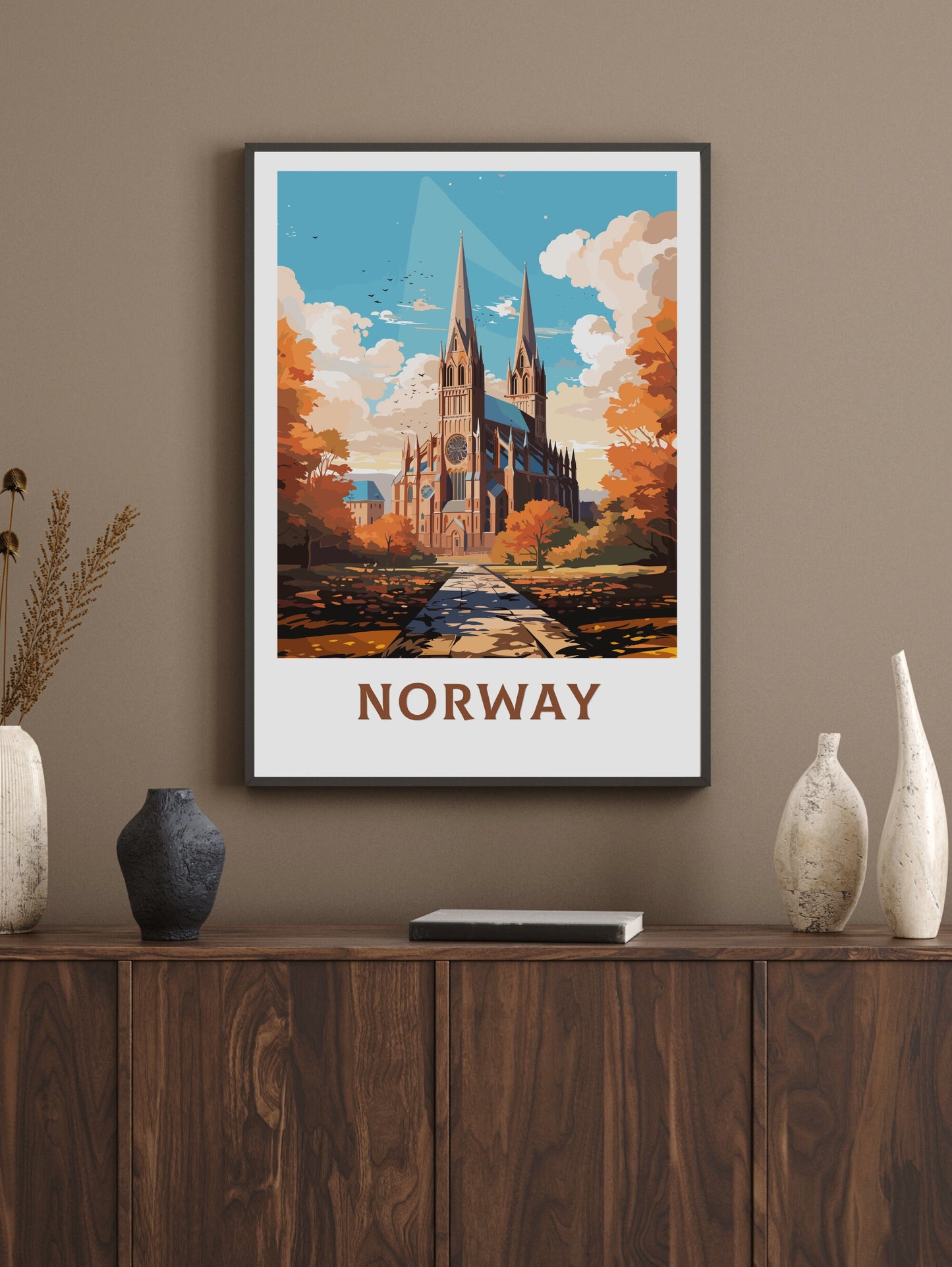 Norway Travel Poster | Norway Illustration | Norway Wall Art | Norway Poster | Norway Poster | Norway Poster Painting | ID 847