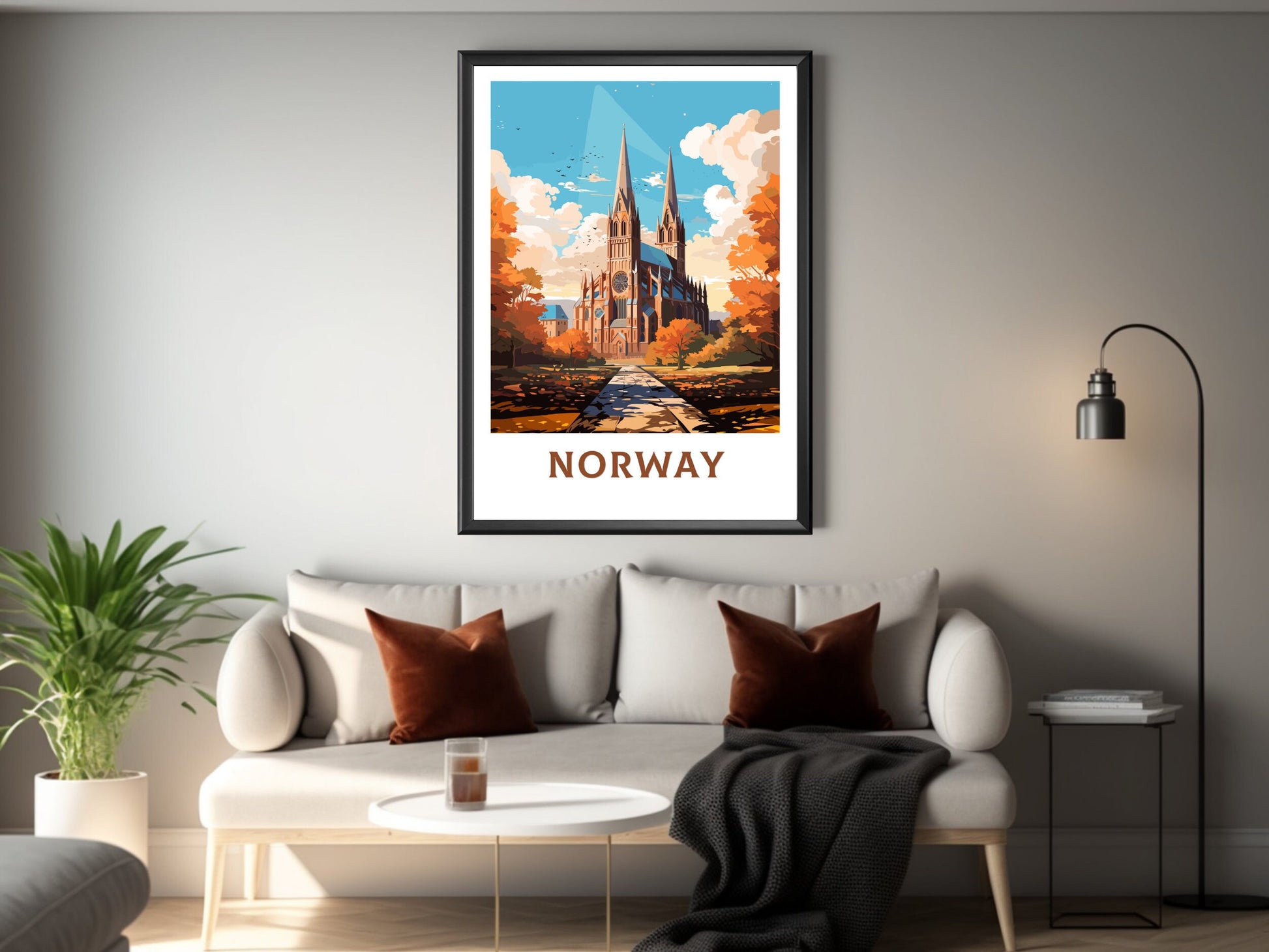 Norway Travel Poster | Norway Illustration | Norway Wall Art | Norway Poster | Norway Poster | Norway Poster Painting | ID 847