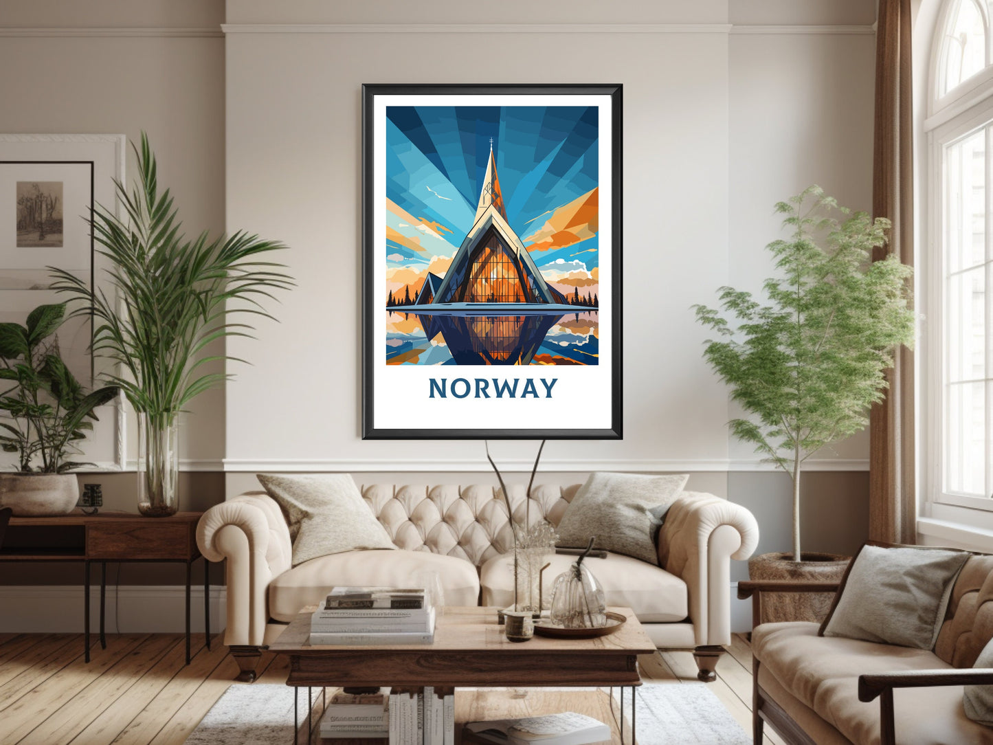 Norway Print | Norway Travel Poster| Norway Wall Art | Norway Poster | Norway Travel Print | Norway Fjords | Northern Lights Print ID 849