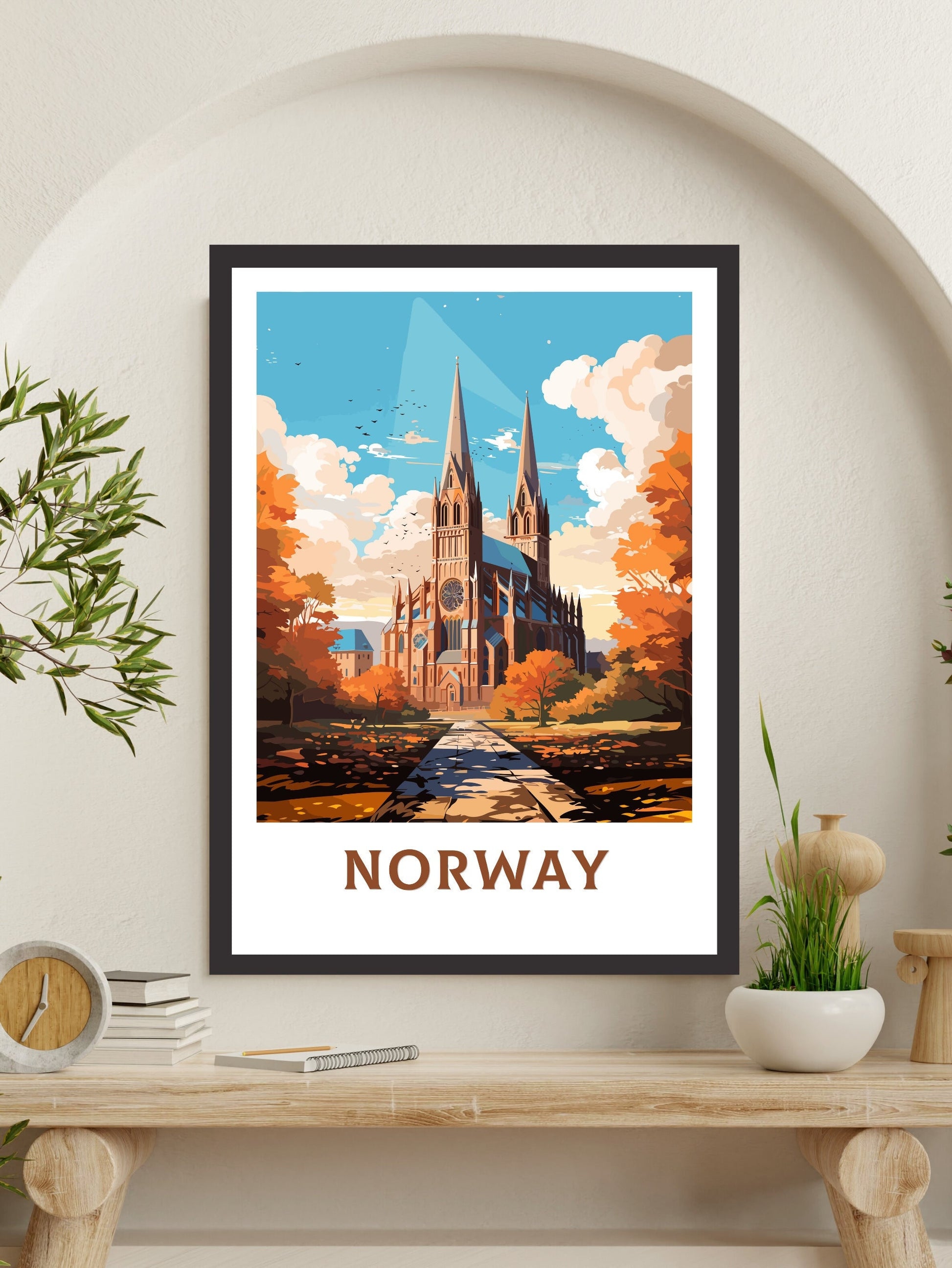 Norway Travel Poster | Norway Illustration | Norway Wall Art | Norway Poster | Norway Poster | Norway Poster Painting | ID 847