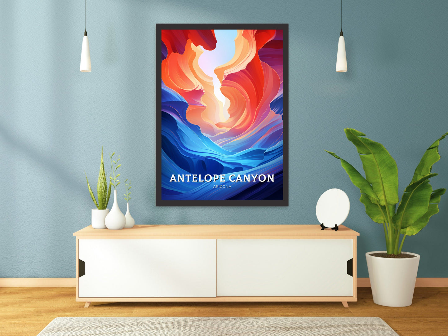 Antelope Canyon Print | Antelope Canyon Arizona Poster | Antelope Canyon Decor | Arizona Travel Print | Antelope Canyon Wall Art | ID 856