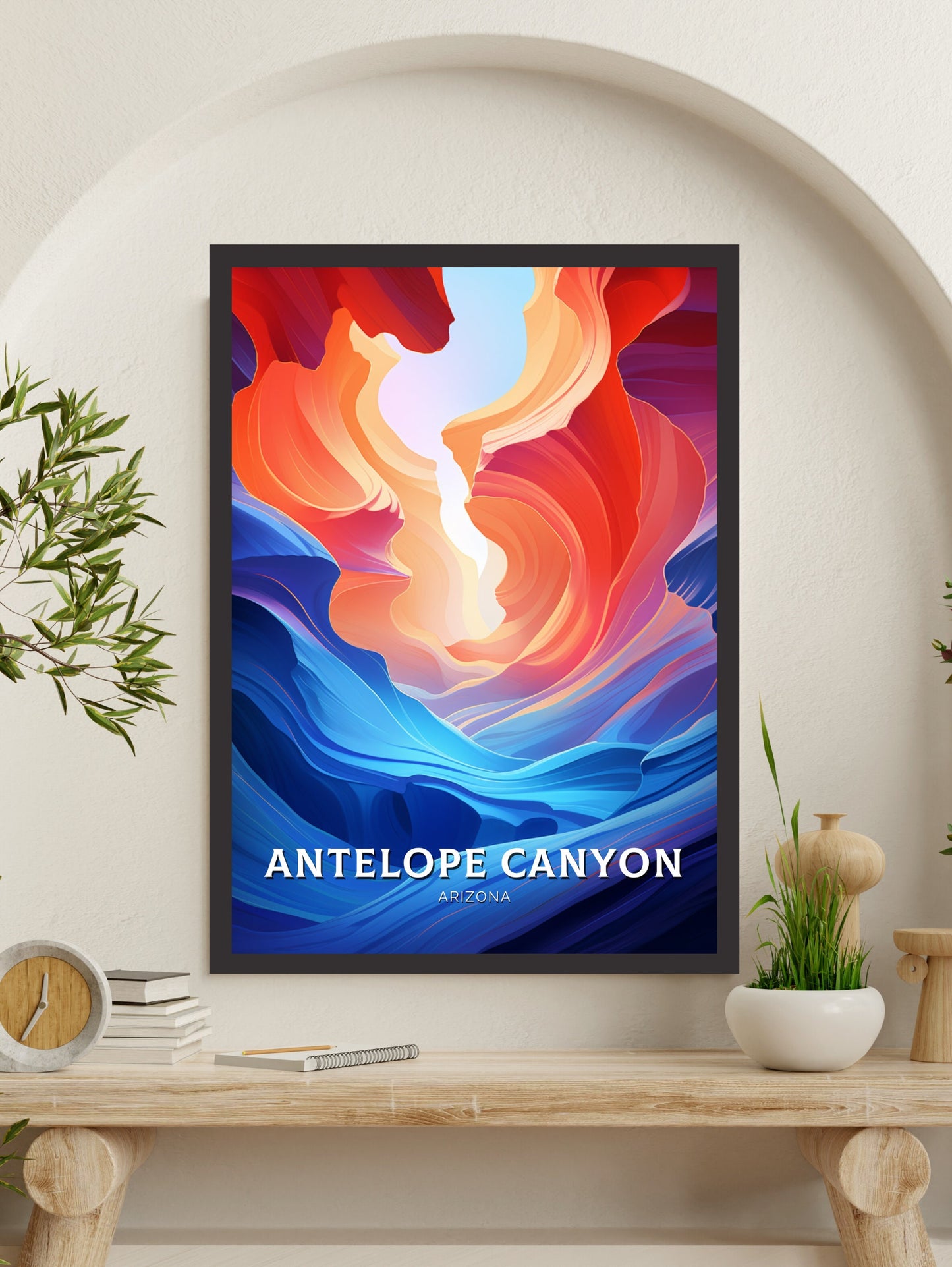 Antelope Canyon Print | Antelope Canyon Arizona Poster | Antelope Canyon Decor | Arizona Travel Print | Antelope Canyon Wall Art | ID 856