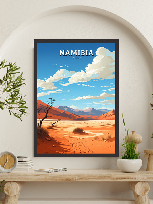 Namibia Travel Print | Namibia Wall Art | Namibia Travel Poster | Africa Poster | Namibia Dunes Print | Namibia Wall Art | ID 865