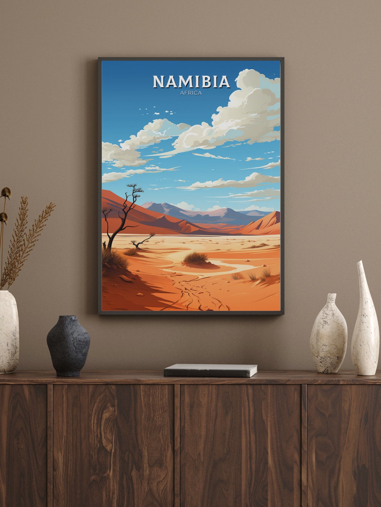 Namibia Travel Print | Namibia Wall Art | Namibia Travel Poster | Africa Poster | Namibia Dunes Print | Namibia Wall Art | ID 865