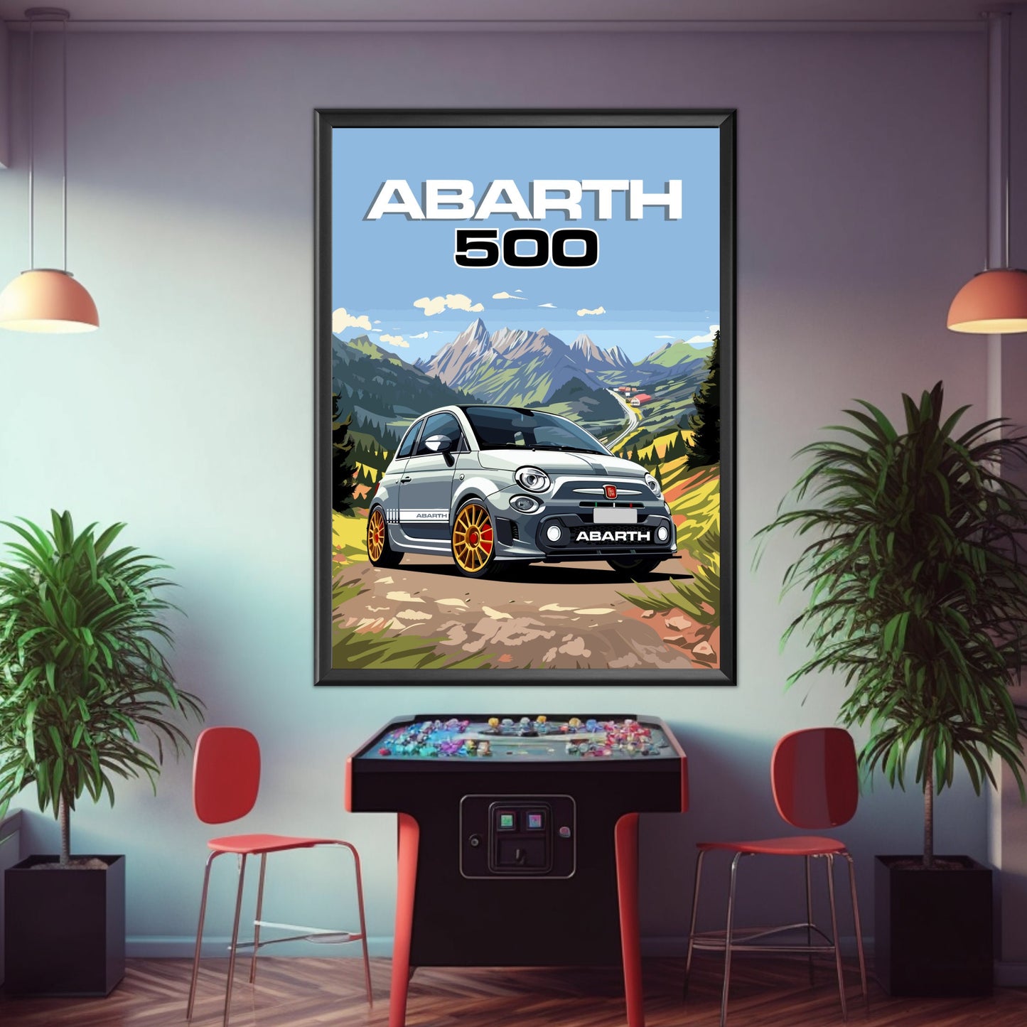 Abarth 500 Print