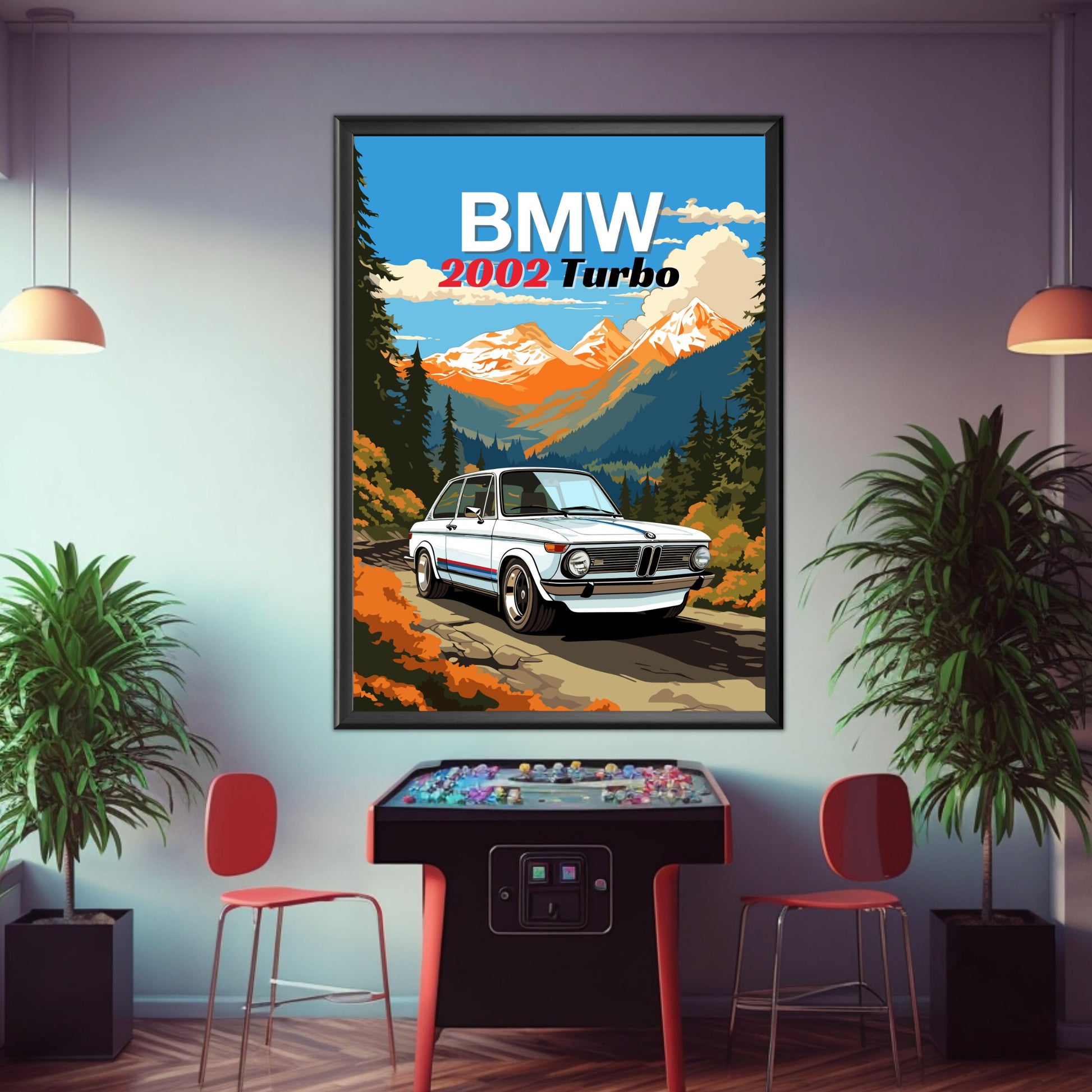 BMW 2002 Turbo Print, 1970s Car