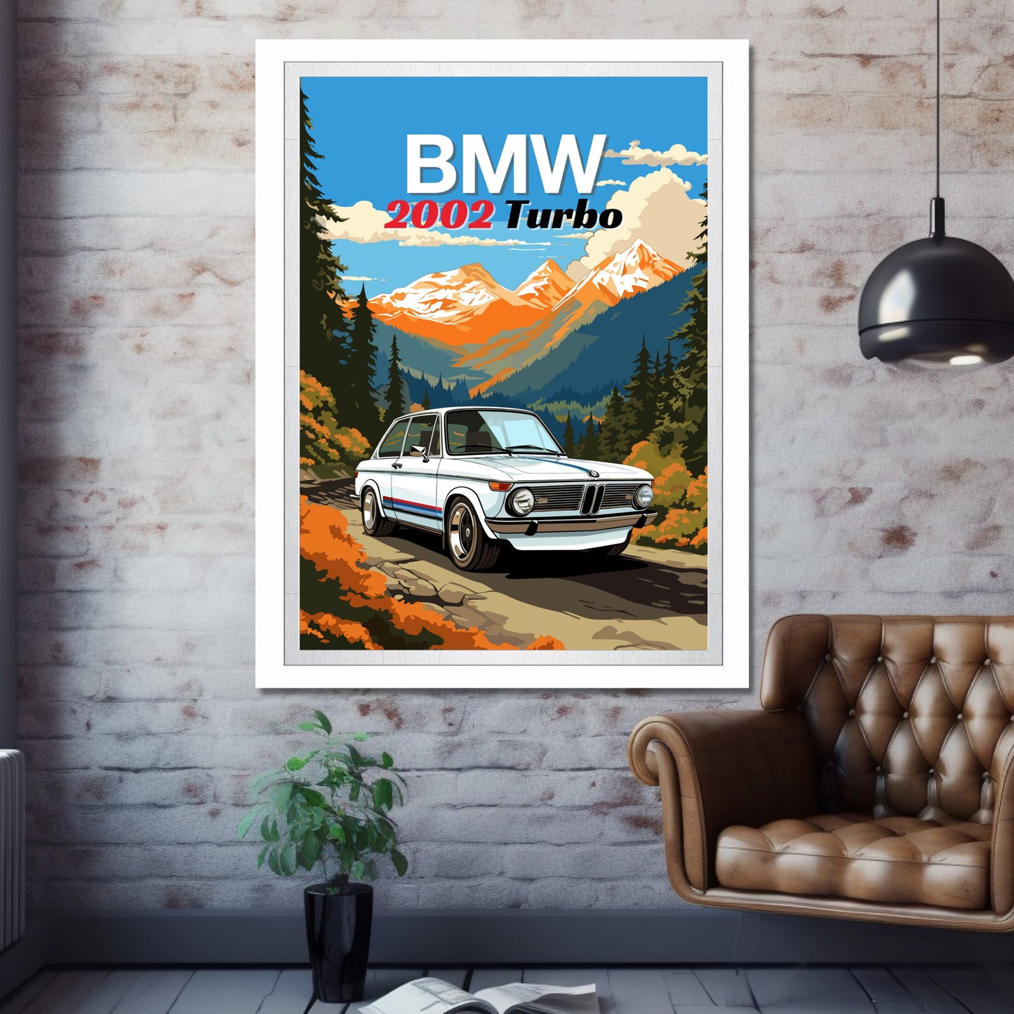 BMW 2002 Turbo Print, 1970s Car