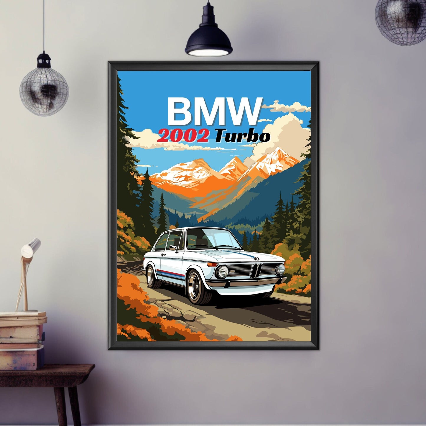 BMW 2002 Turbo Print, 1970s Car