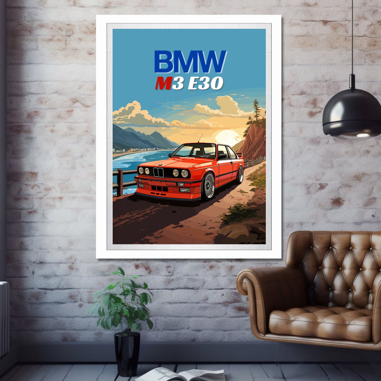 BMW M3 E30 Poster, 1980s Car