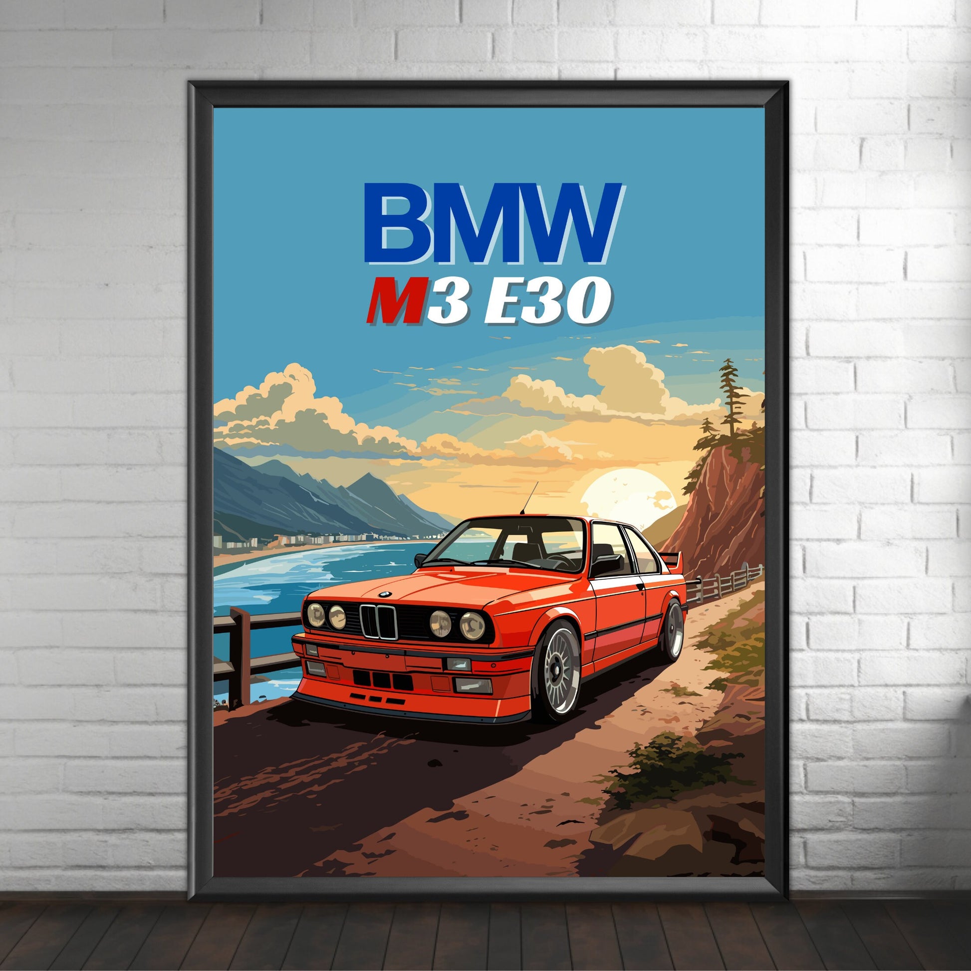 BMW M3 E30 Poster, 1980s Car