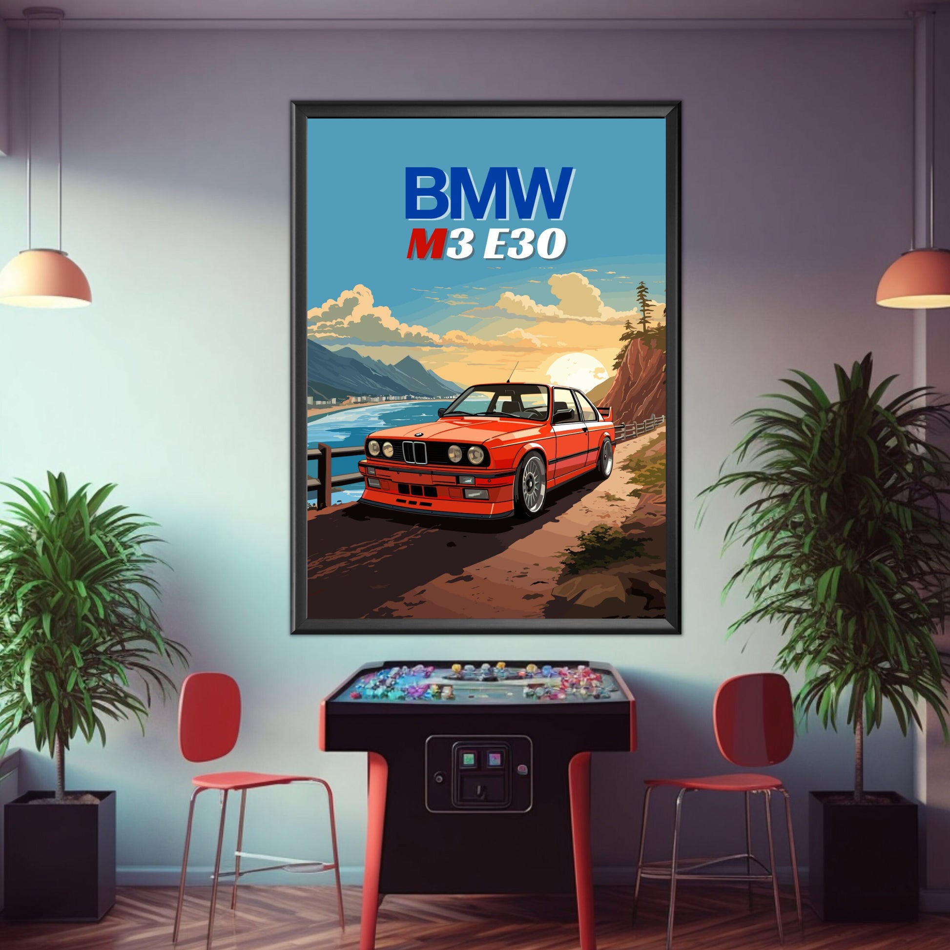 BMW M3 E30 Poster, 1980s Car