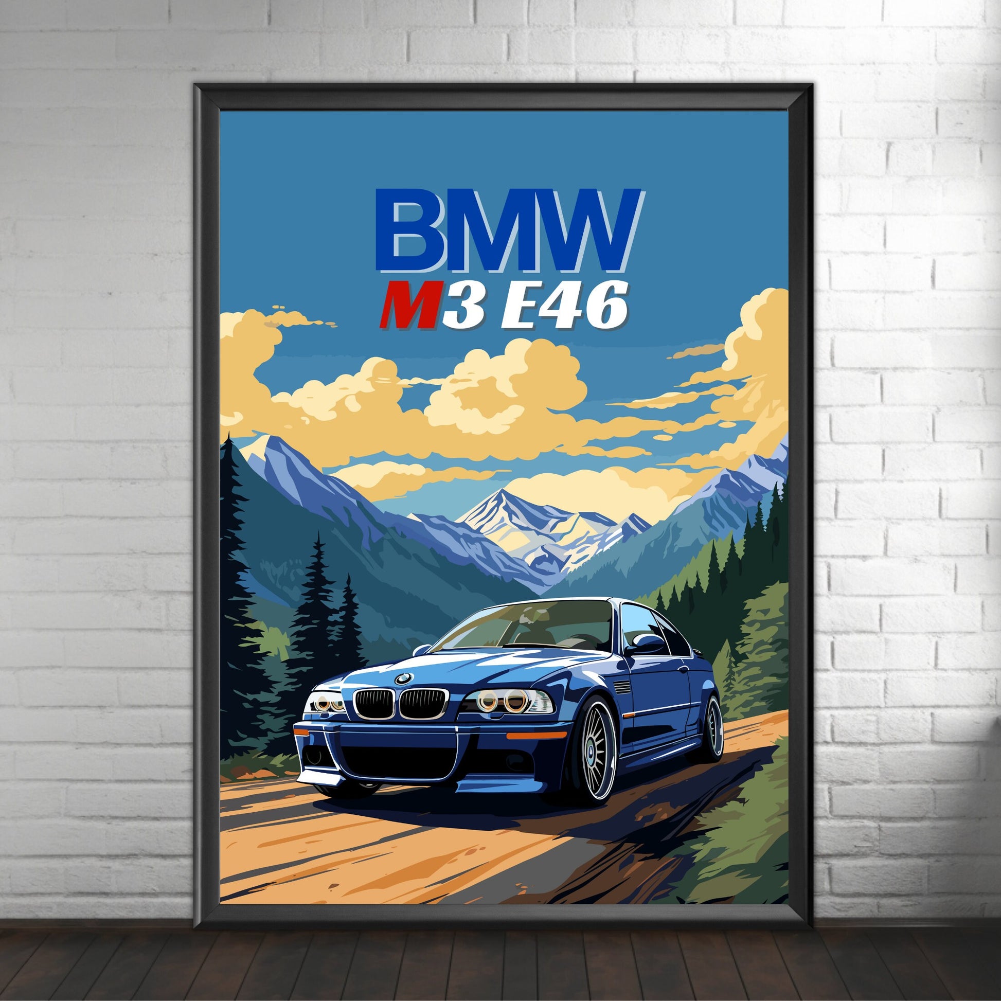 BMW M3 E46 Print, 2000s Car