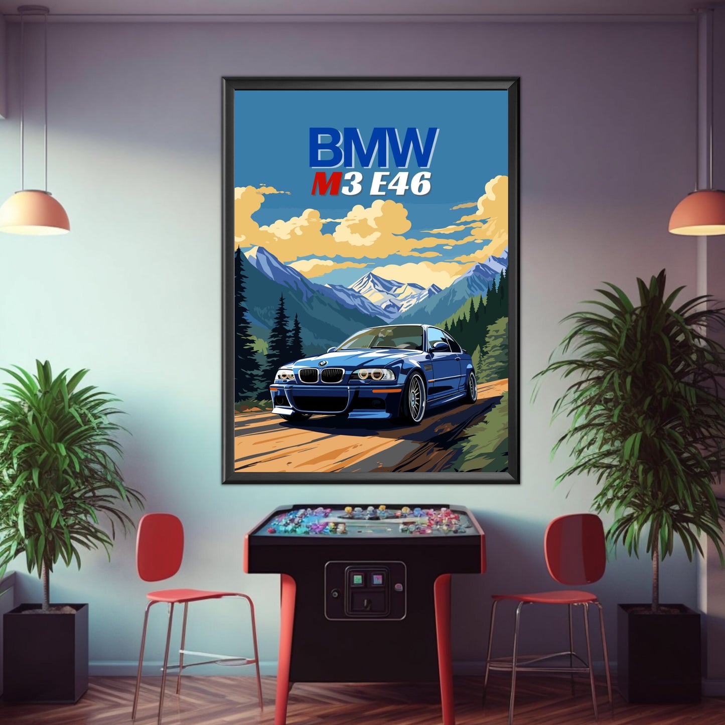 BMW M3 E46 Print, 2000s Car