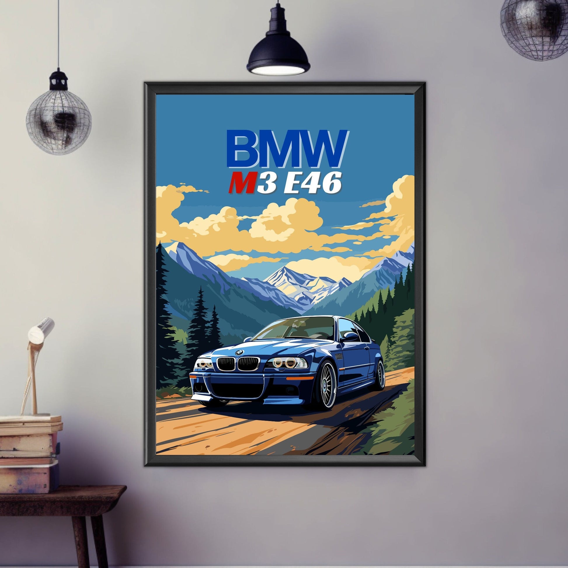 BMW M3 E46 Print, 2000s Car