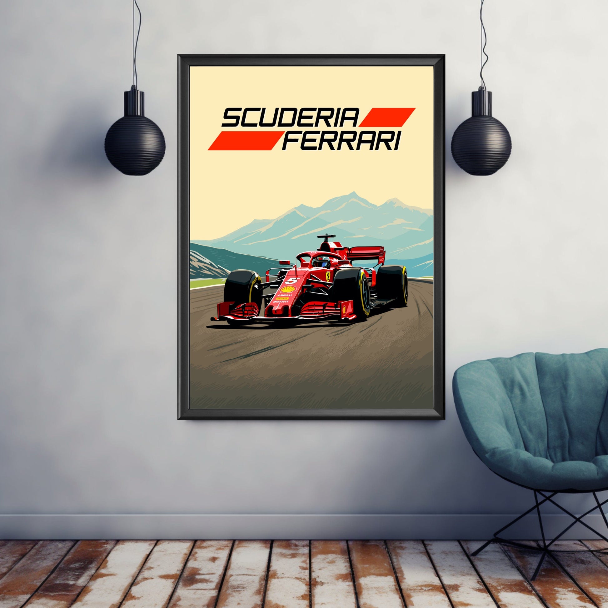 Ferrari SF71H Print, Scuderia Ferrari