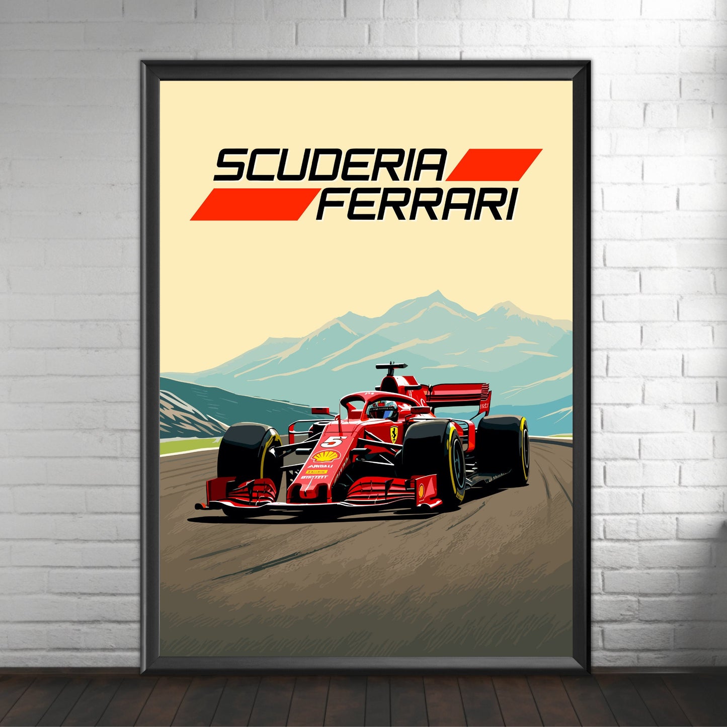 Ferrari SF71H Print, Scuderia Ferrari