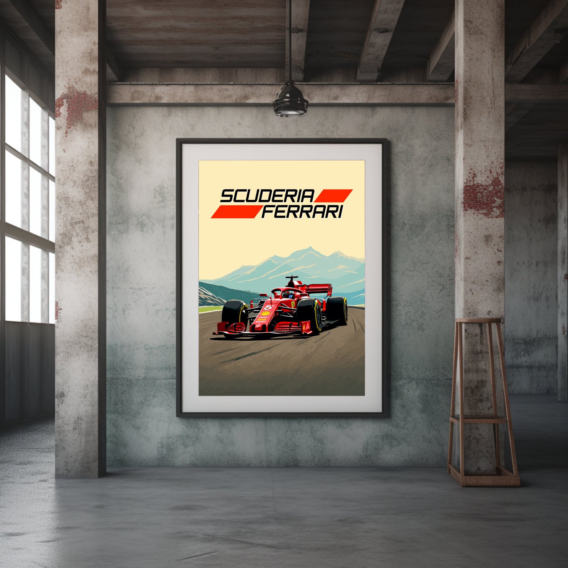 Ferrari SF71H Print, Scuderia Ferrari