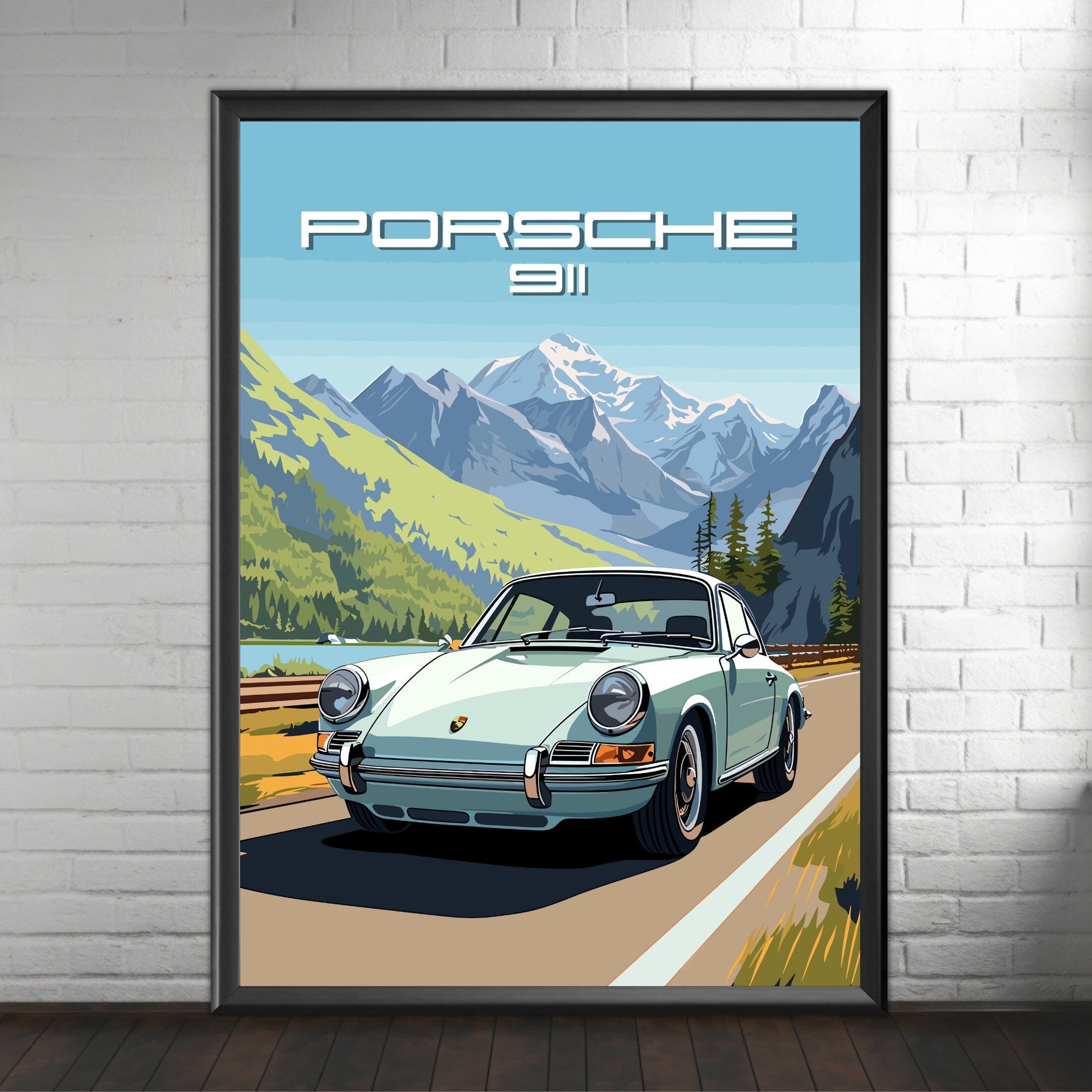 Porsche 911 Print, 1960s