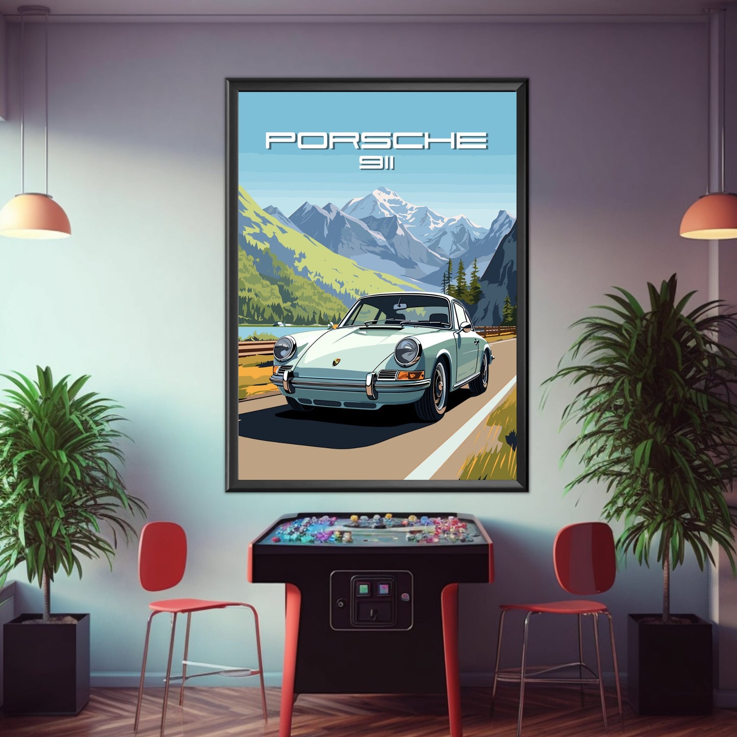 Porsche 911 Print, 1960s