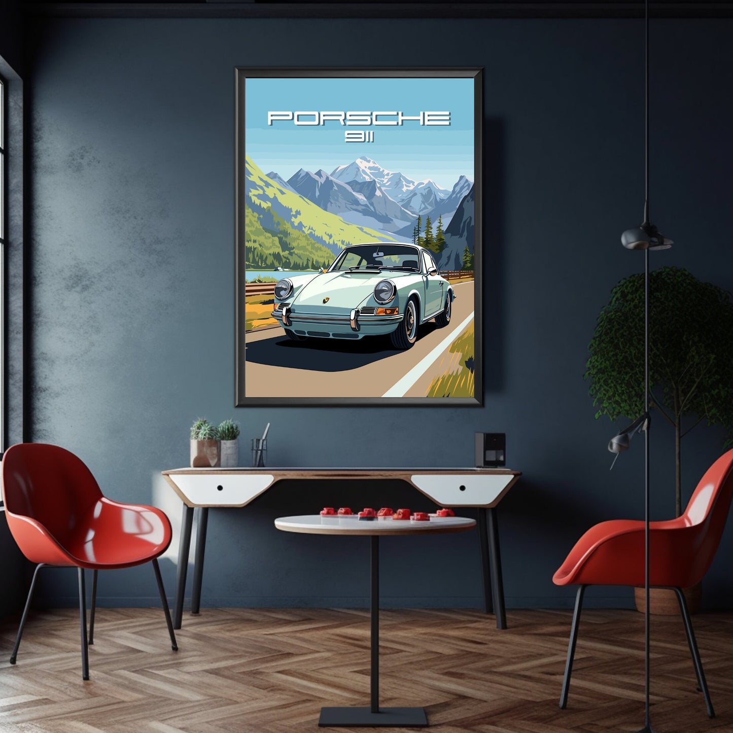 Porsche 911 Print, 1960s