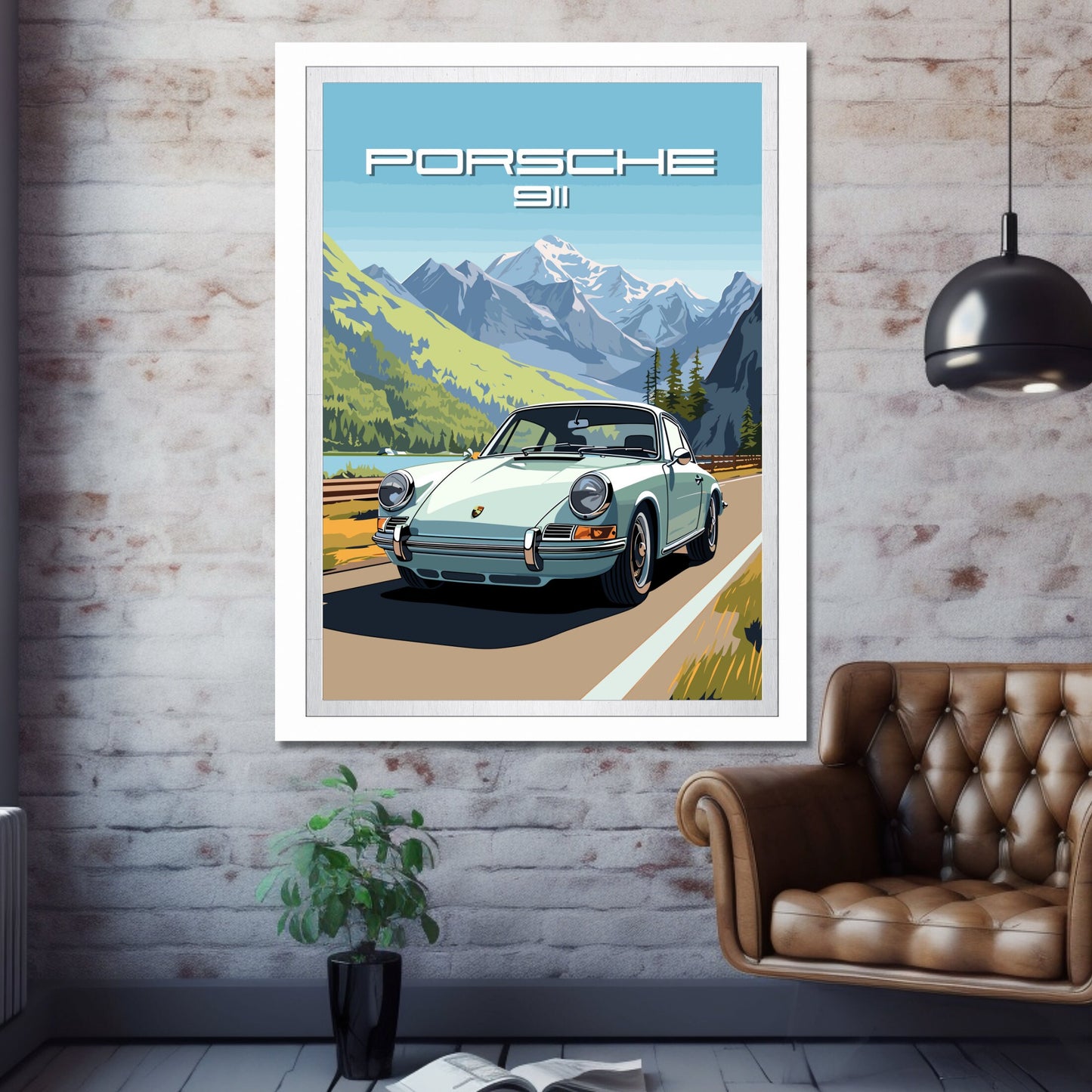 Porsche 911 Print, 1960s