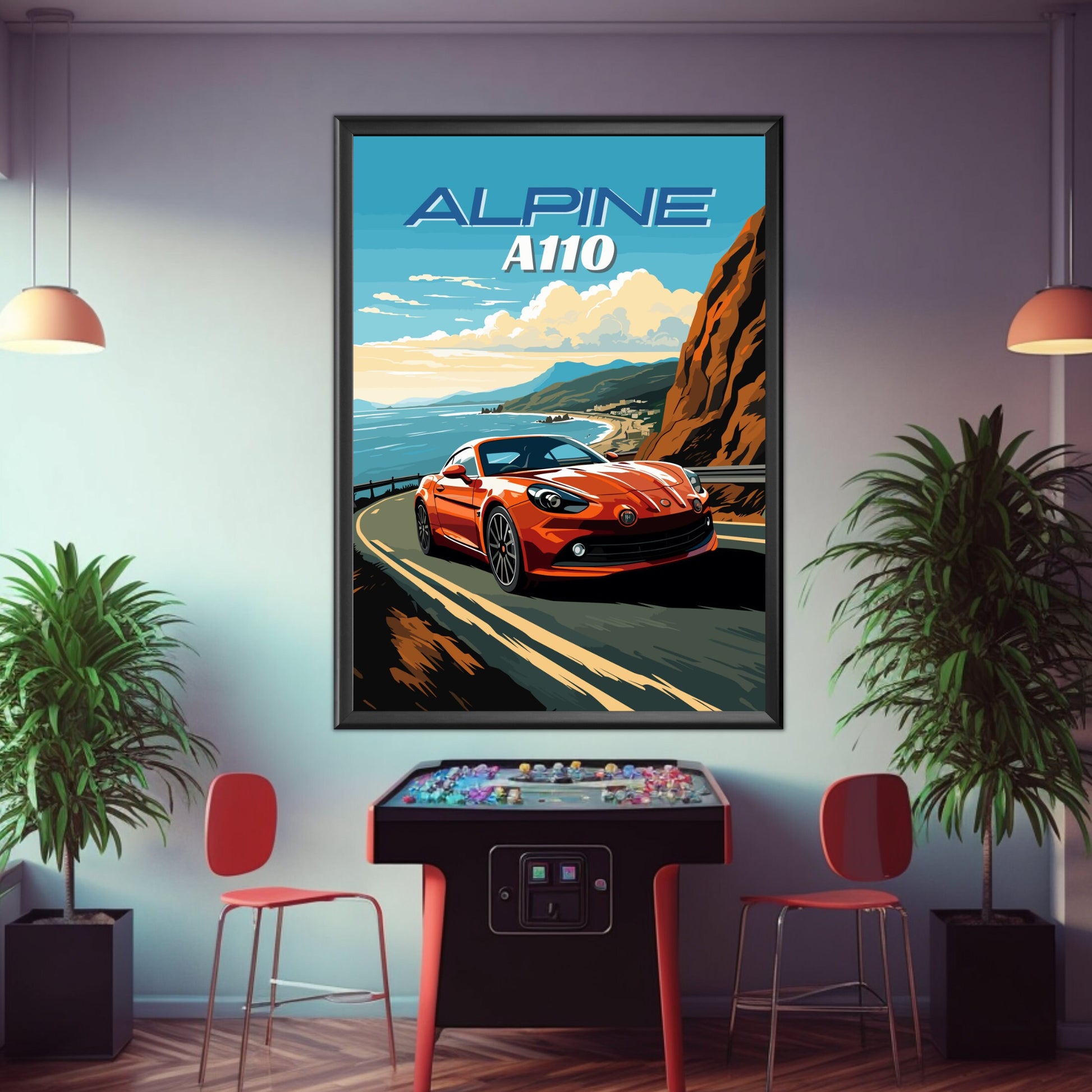 Alpine A110 Poster Art