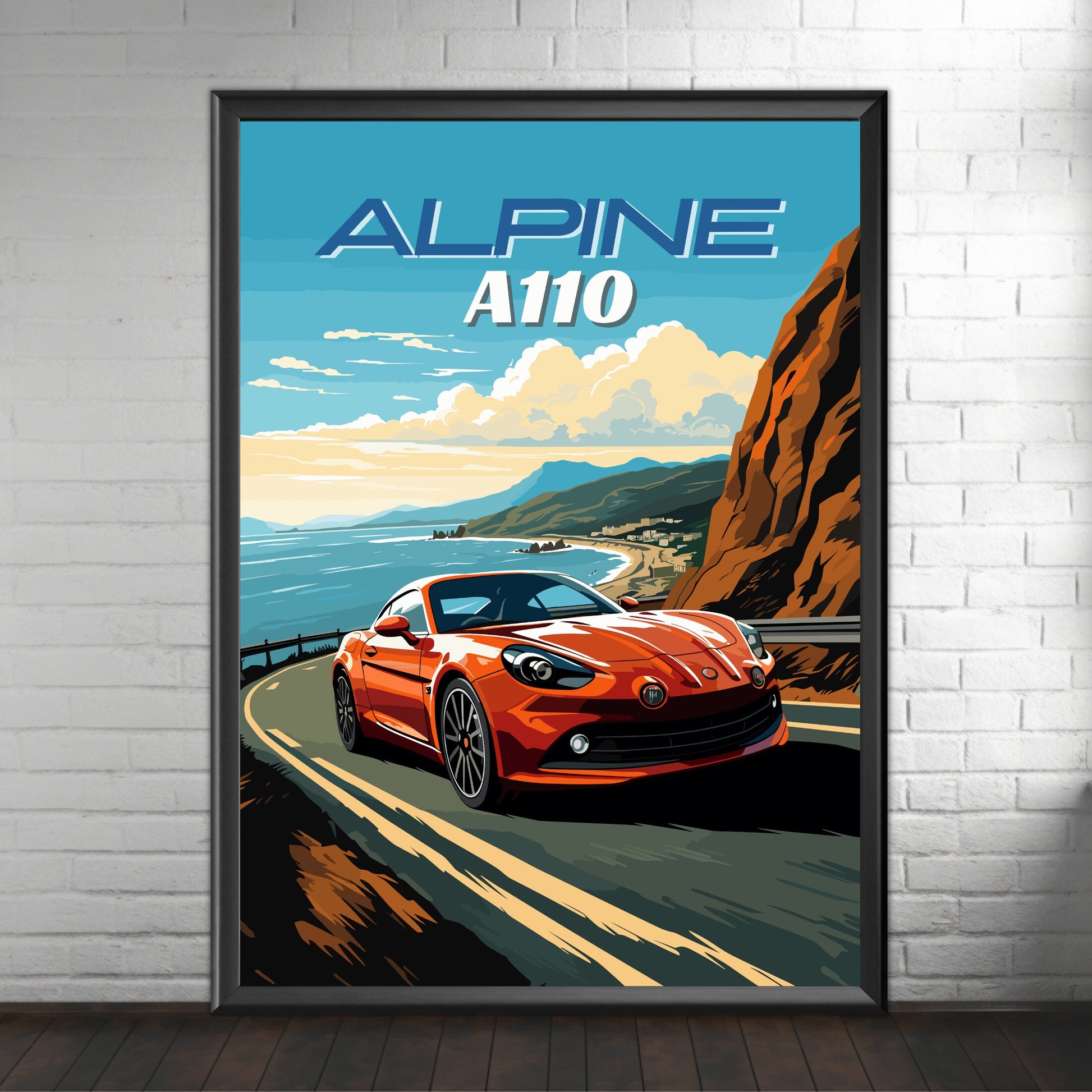 Alpine A110 Poster Art