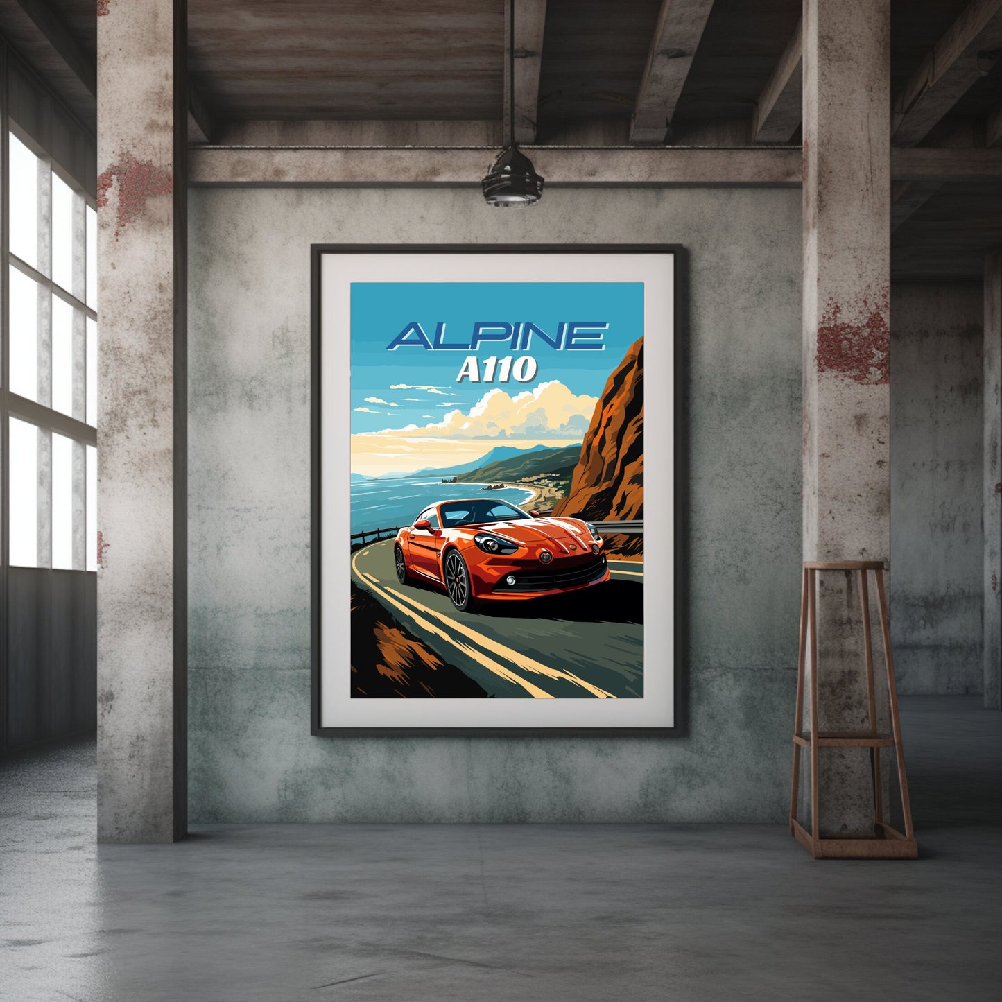 Alpine A110 Poster Art